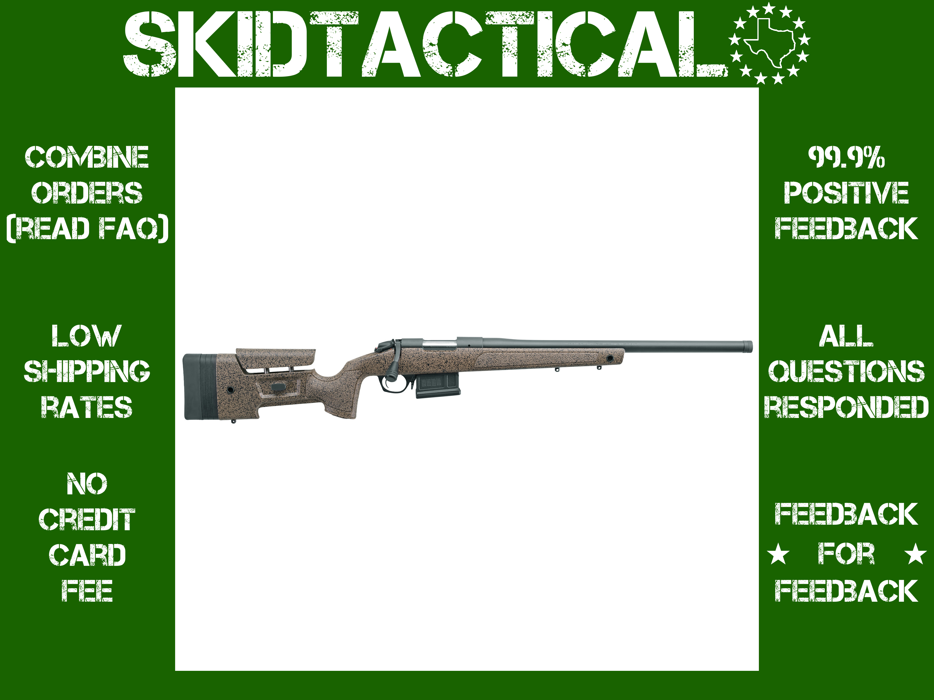 Bergara B-14 Series HMR 20" 308 Winchester 5 Rounds - Black-img-0