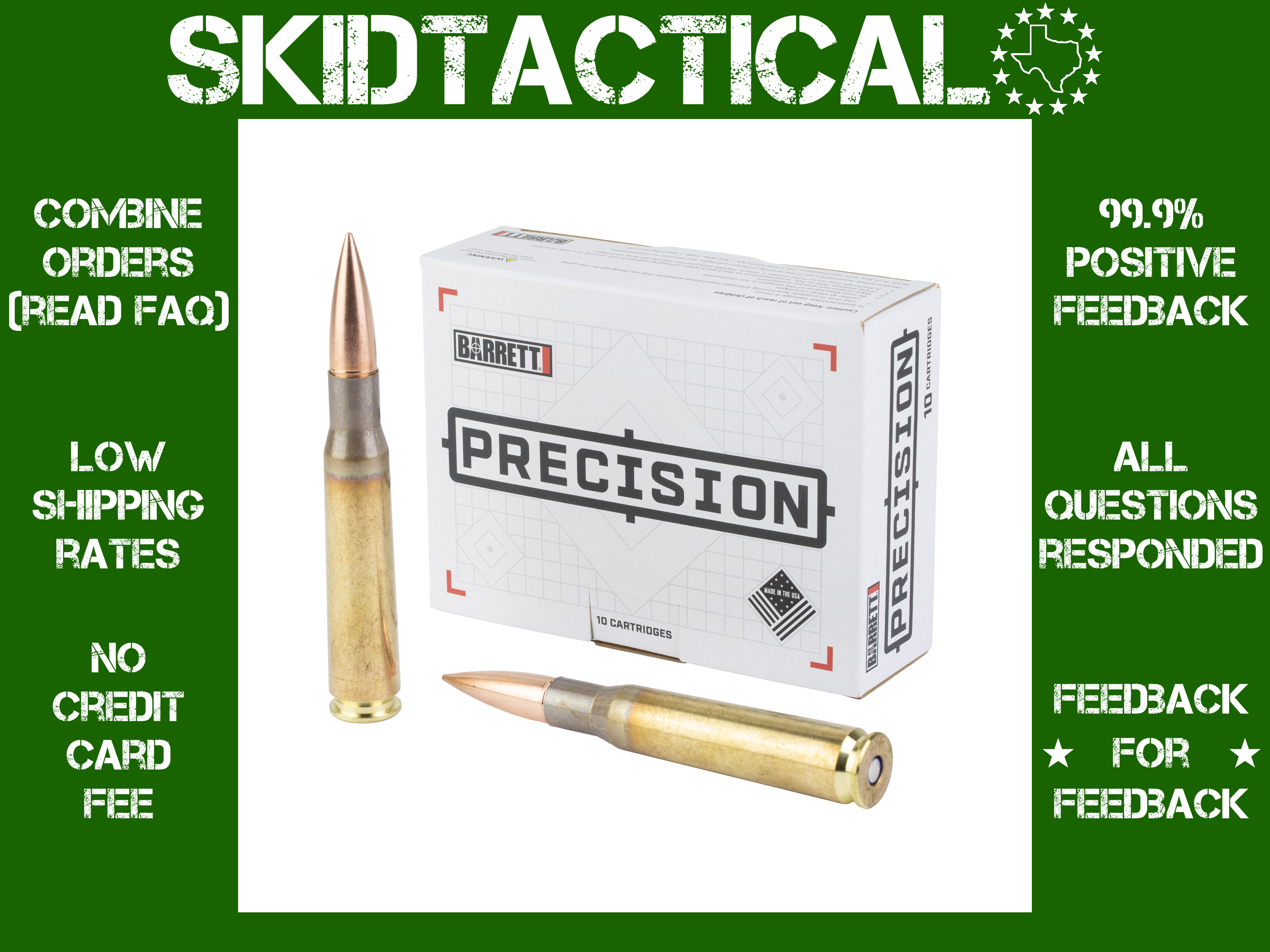 Barrett Ammo 50 BMG 660gr Copper - 10rd-img-0