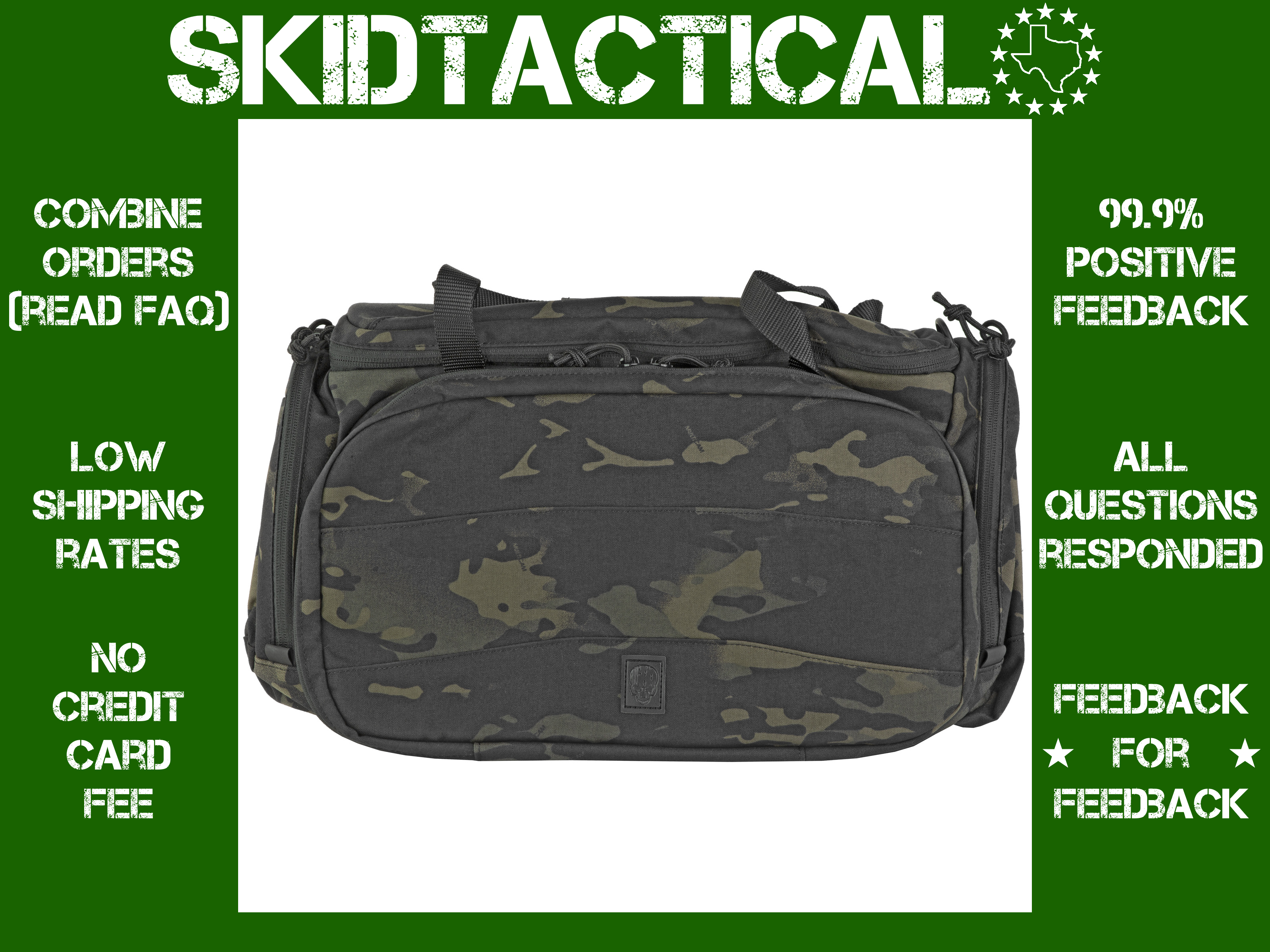 Grey Ghost Gear Range Bag Nylon - MultiCam Black-img-0