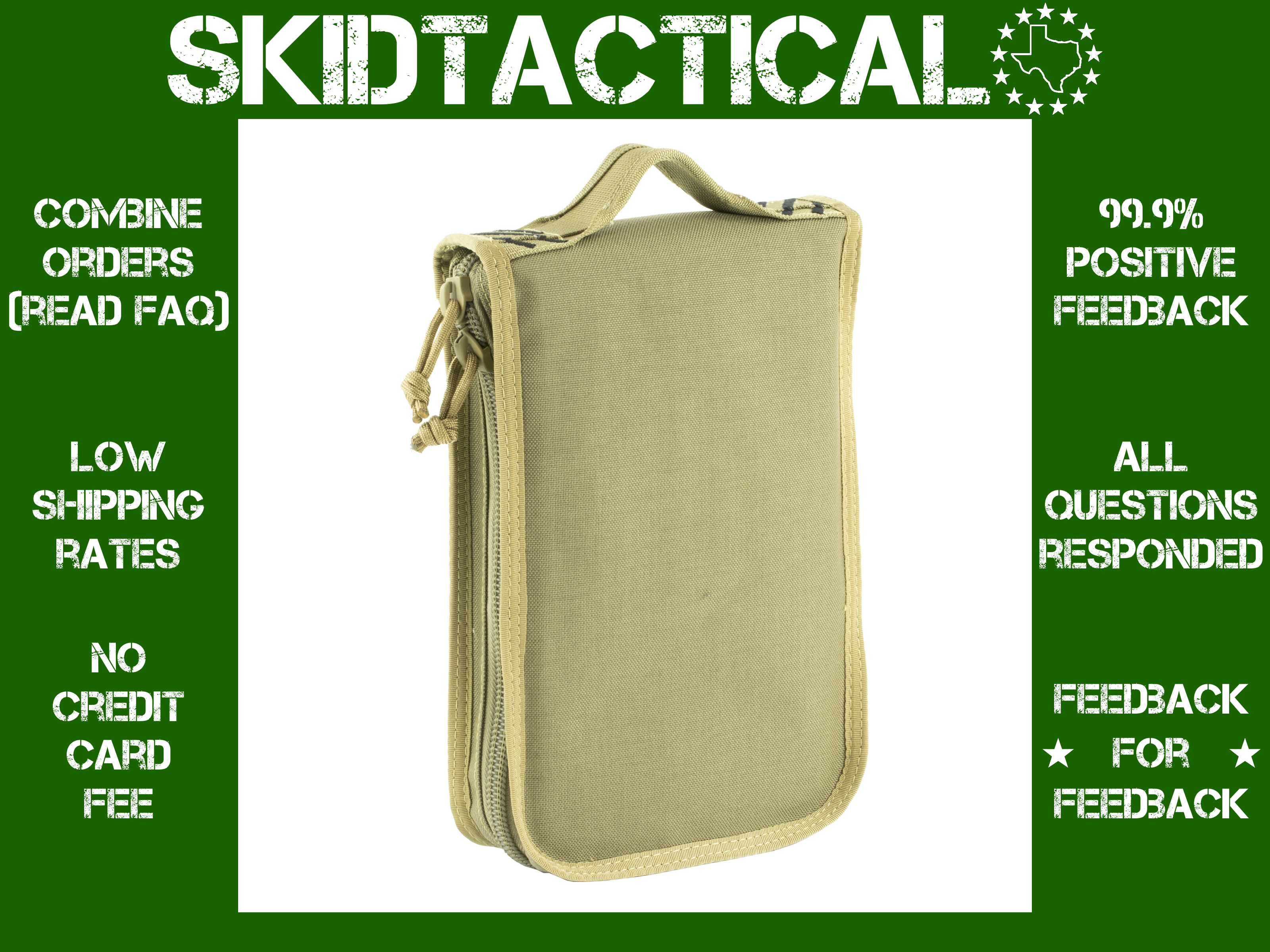 GPS Nylon Pistol Case - Tan-img-0
