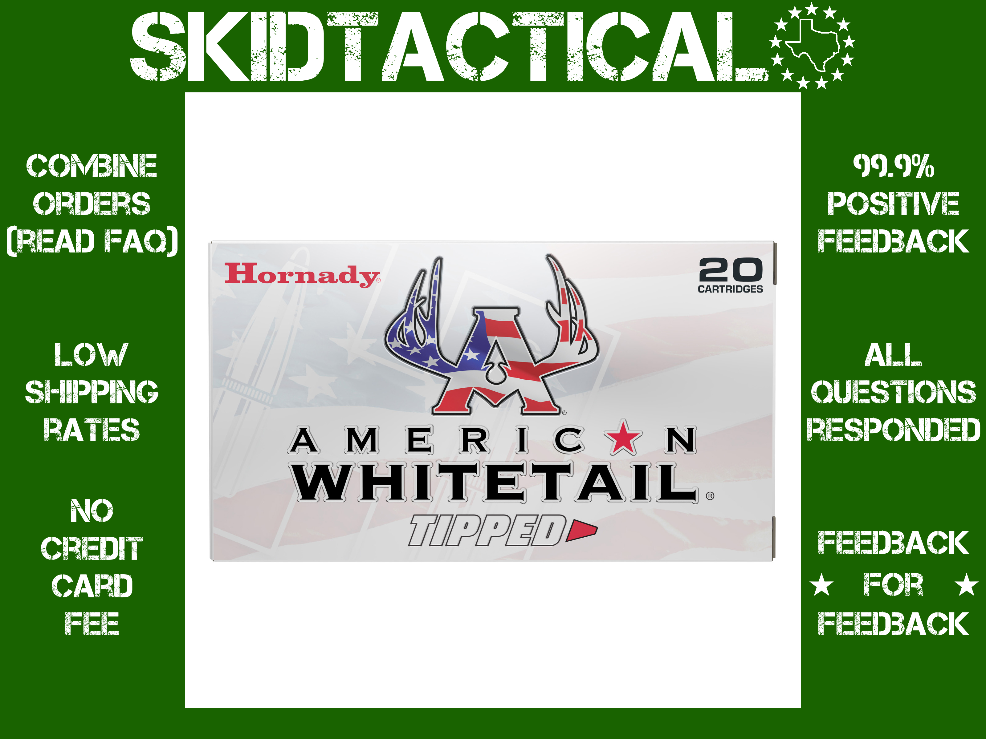 Hornady American Whitetail Tipped 243 Winchester 95gr SST - 20rd-img-0