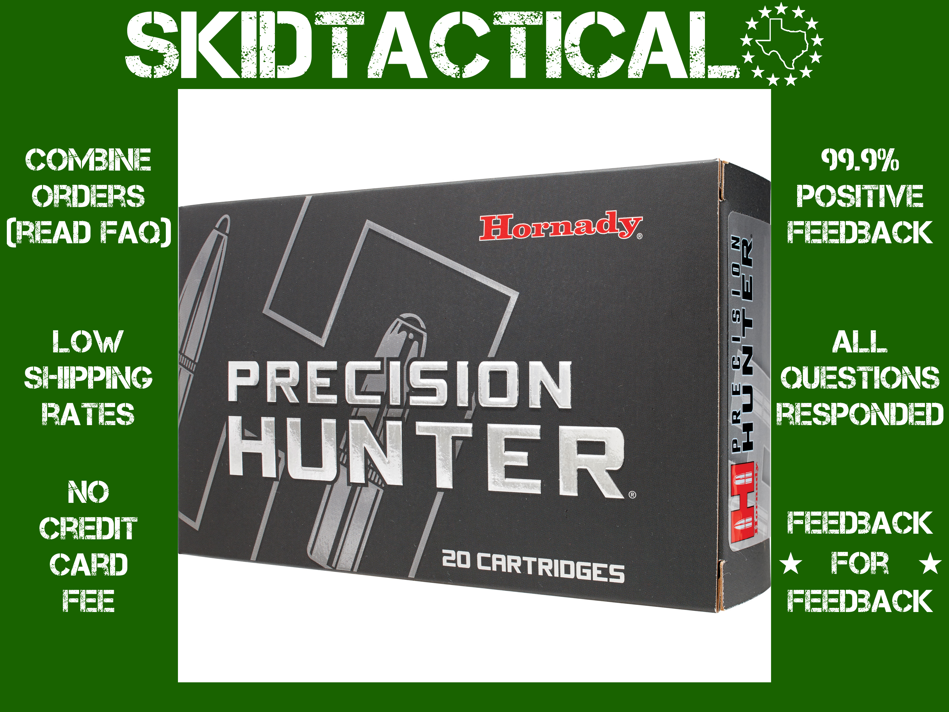 Hornady Precision Hunter 25 Creedmoor 128gr ELD-X - 20rd-img-0
