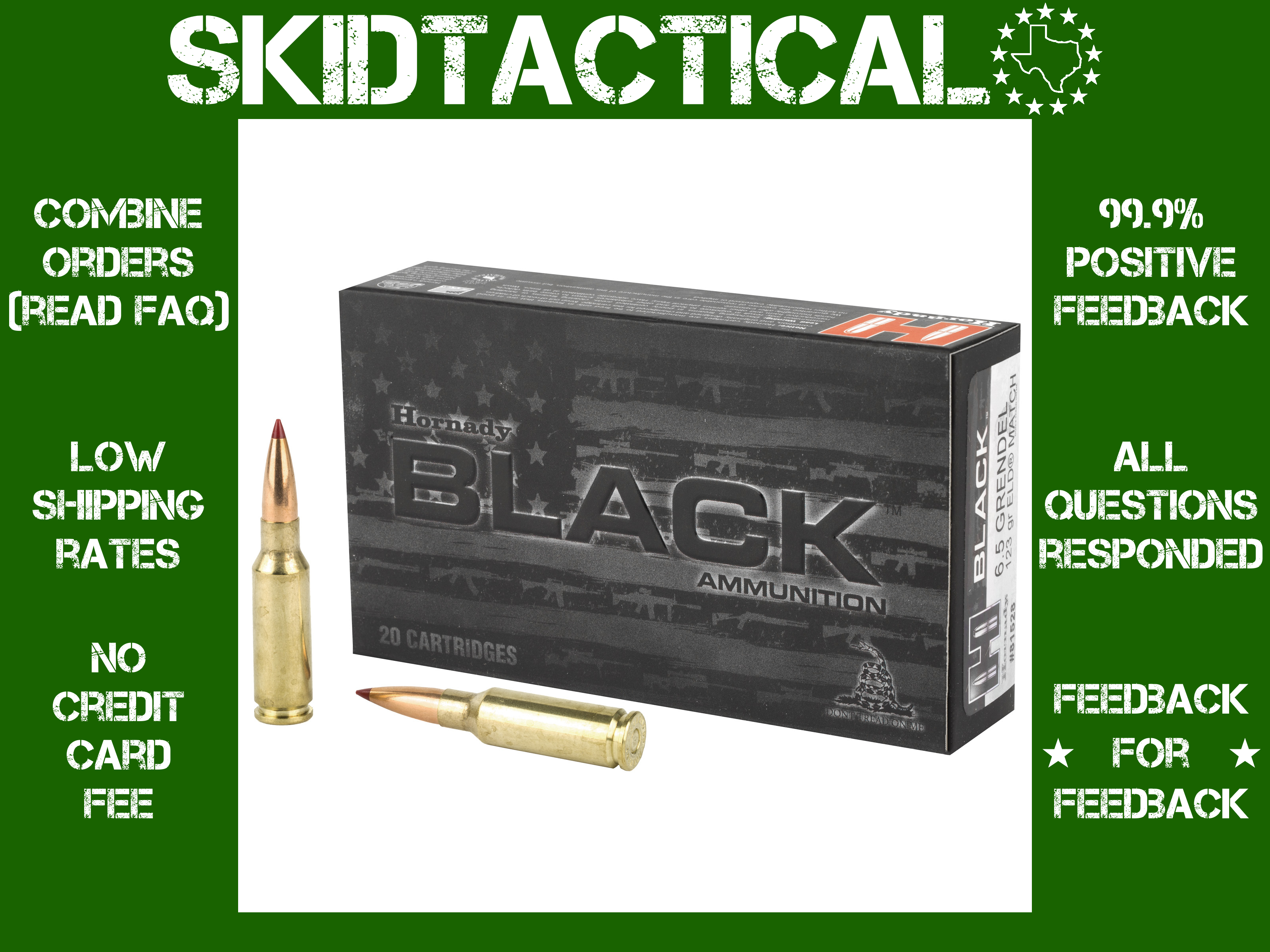 Hornady BLACK 6.5 Grendel 123gr ELD Match - 20rd-img-0