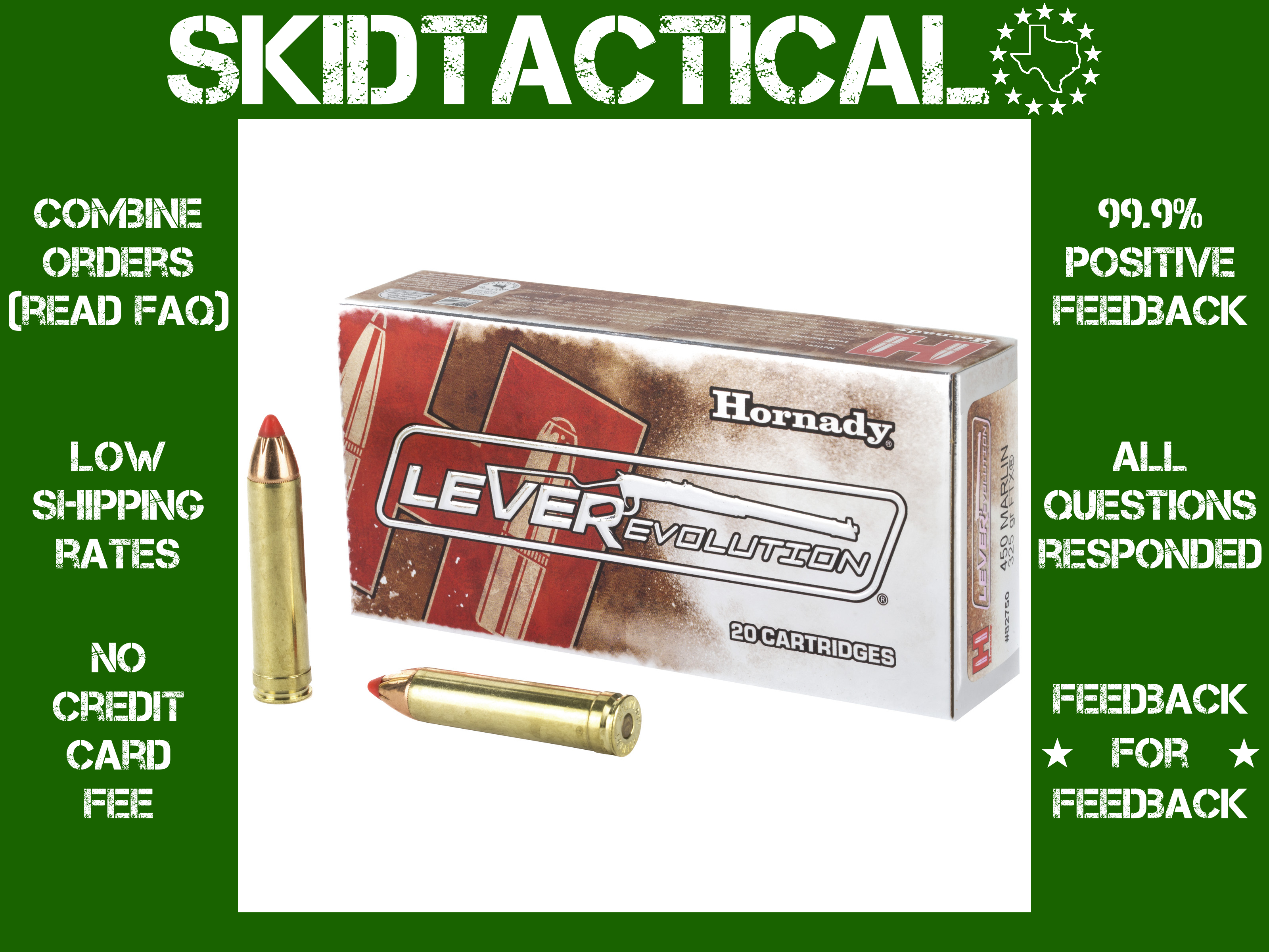 Hornady LeverEvolution 450 Marlin 325gr FlexTip - 20rd-img-0