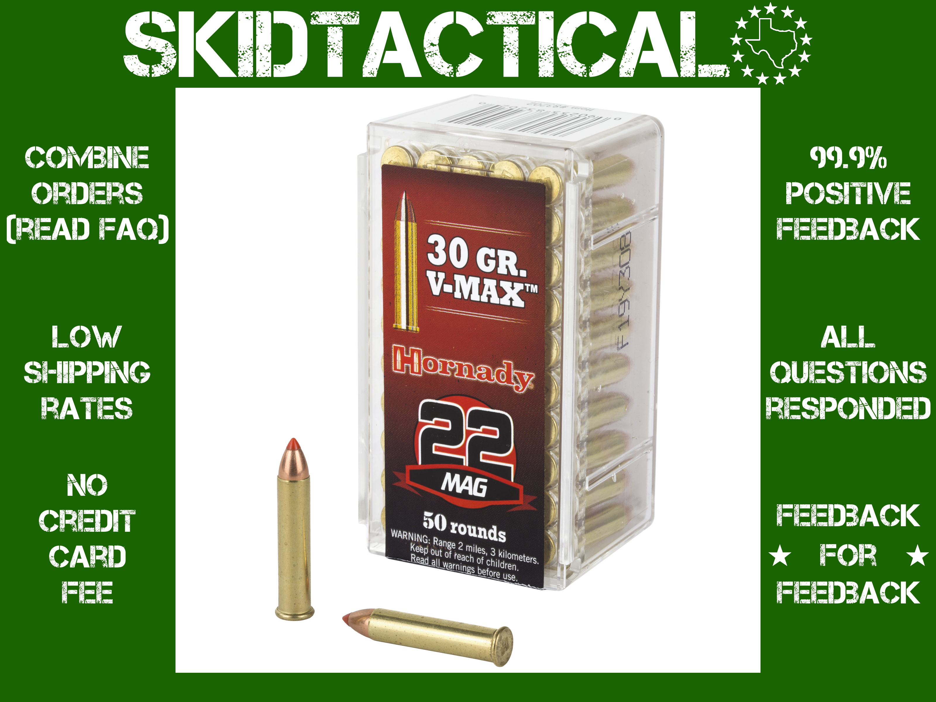 Hornady Varmint Express 22 WMR 30gr V-Max - 50rd-img-0