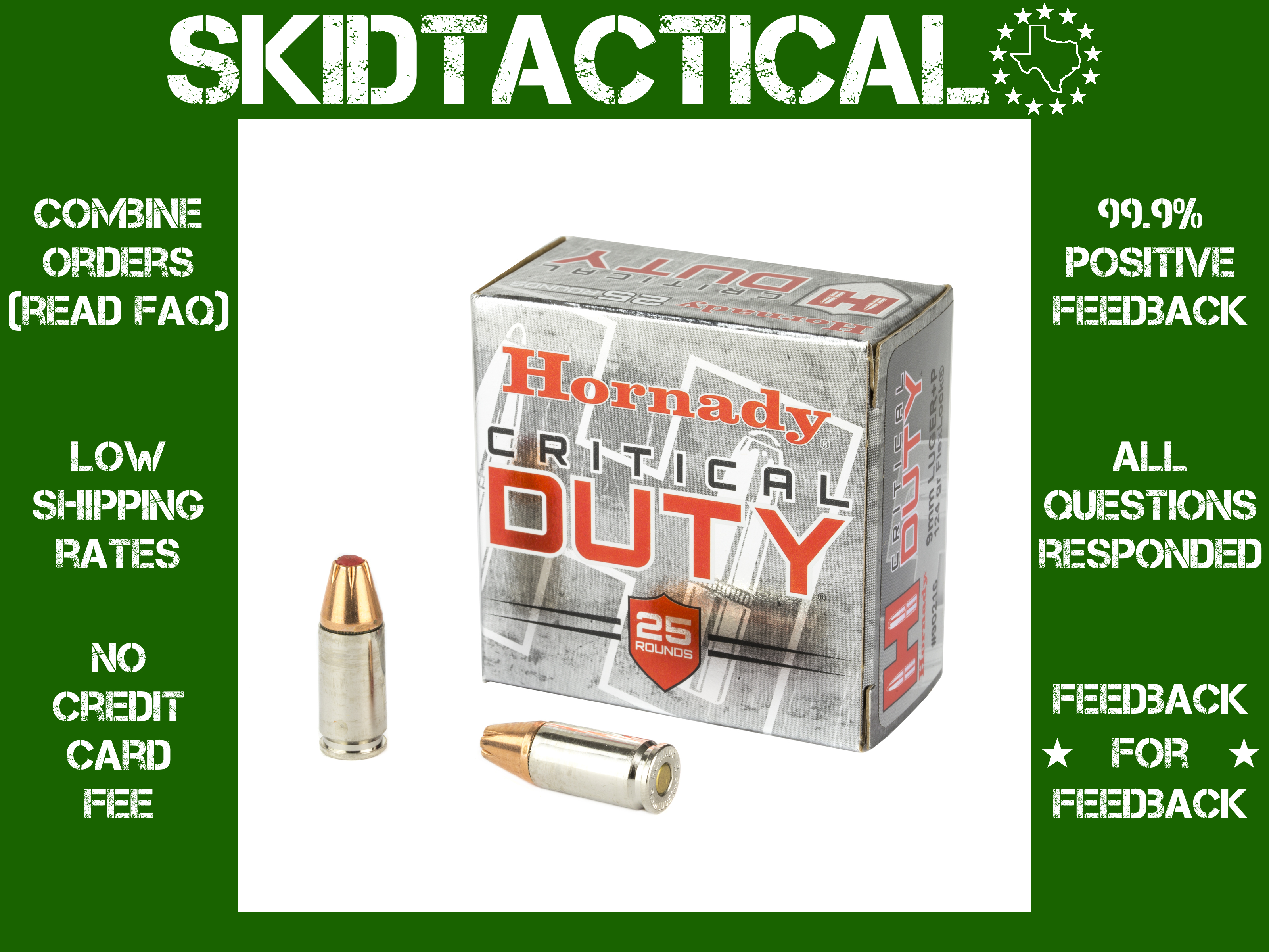Hornady Critical Duty 9MM 124gr FlexLock Duty - 25rd-img-0