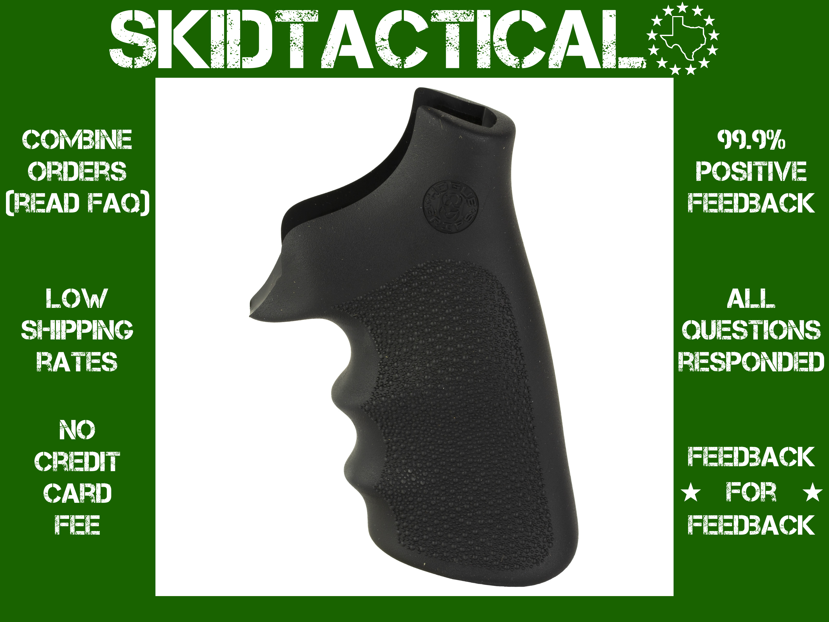 Hogue Taurus Raging Bull HandAll Revolver Grip - Black-img-0