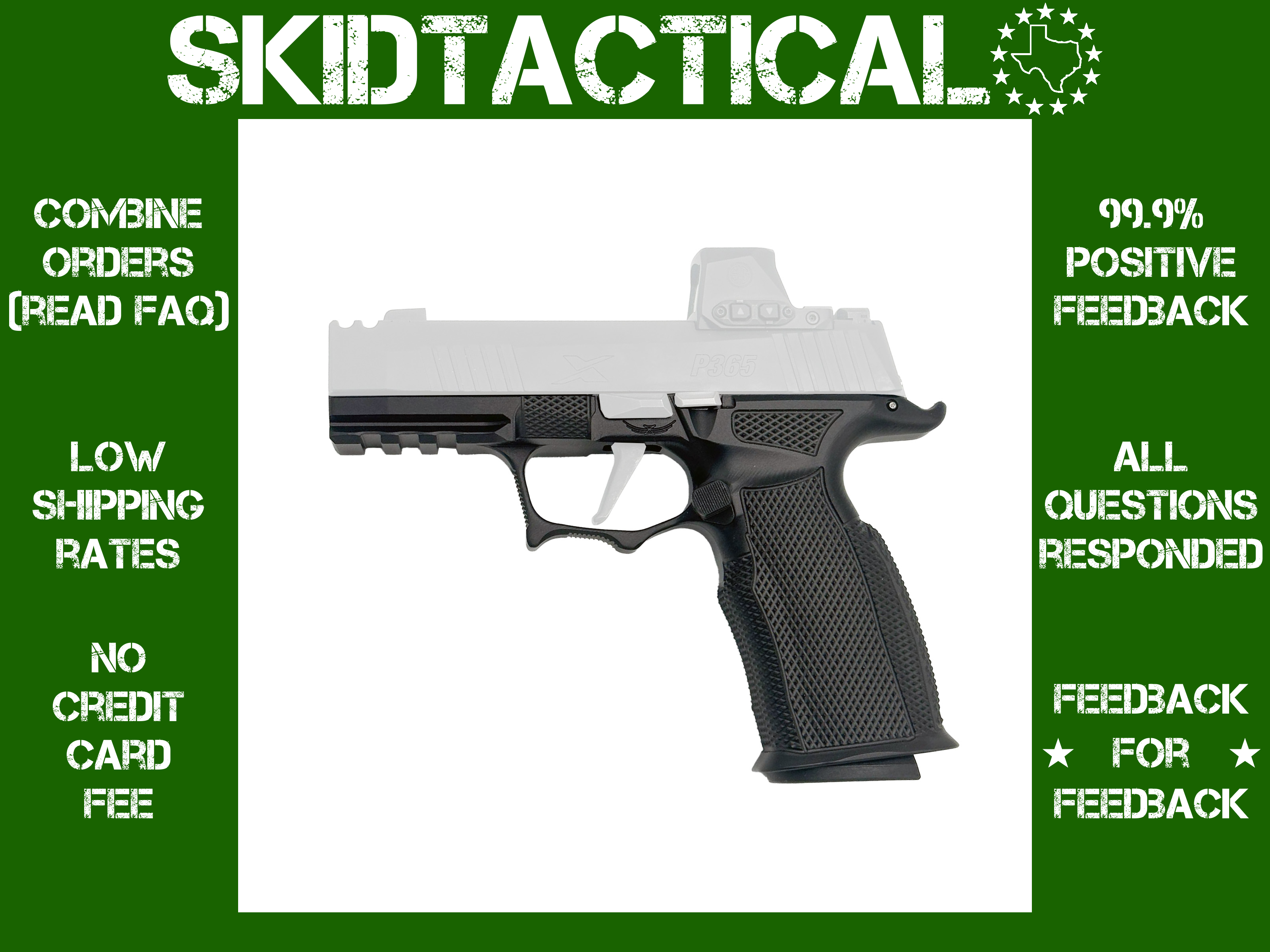 Icarus Precision Sig P365 X-Macro A.C.E. Grip Module - Black-img-0