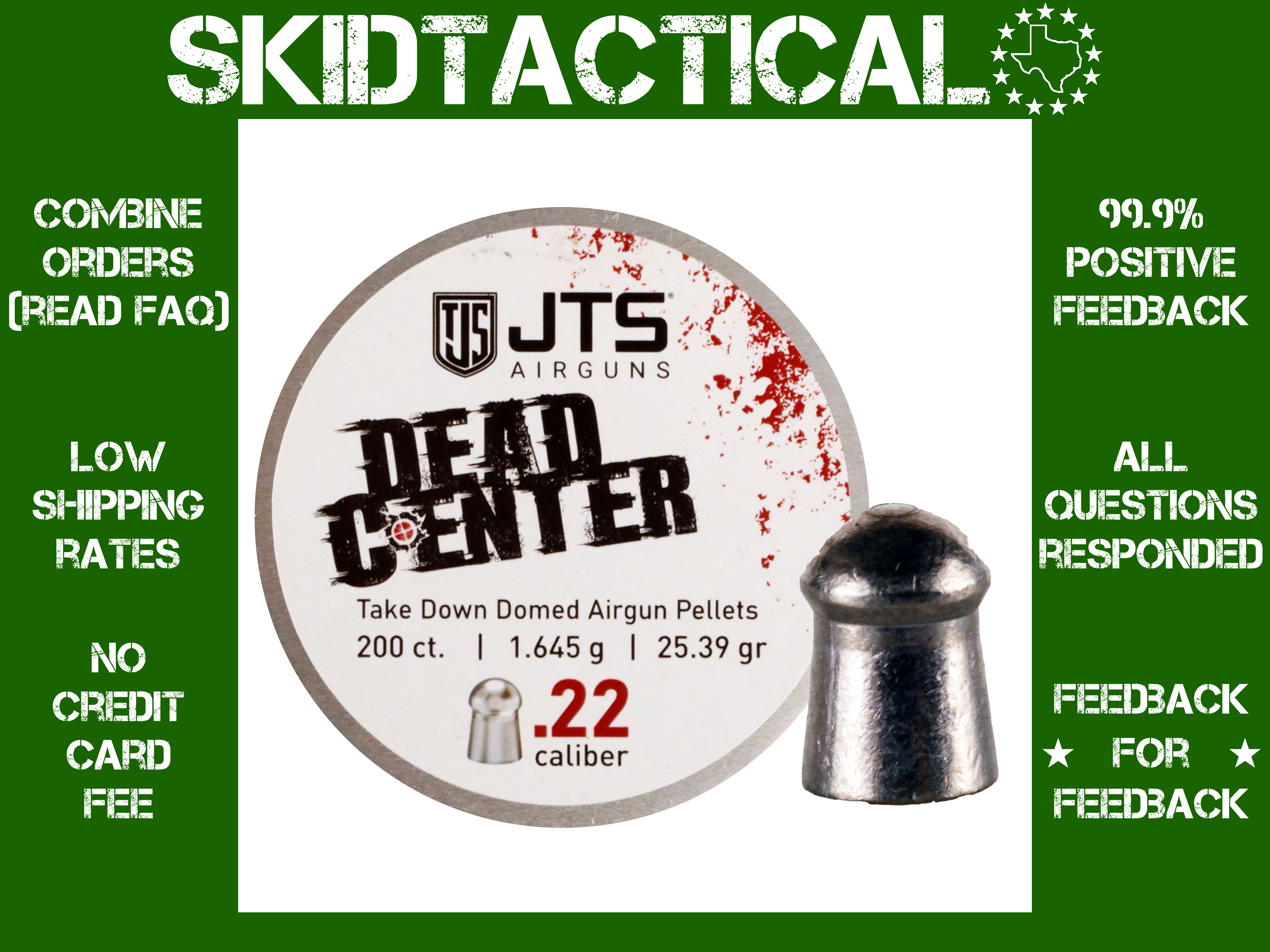 JTS Group Dead Center .22 Pellet Pellets-img-0