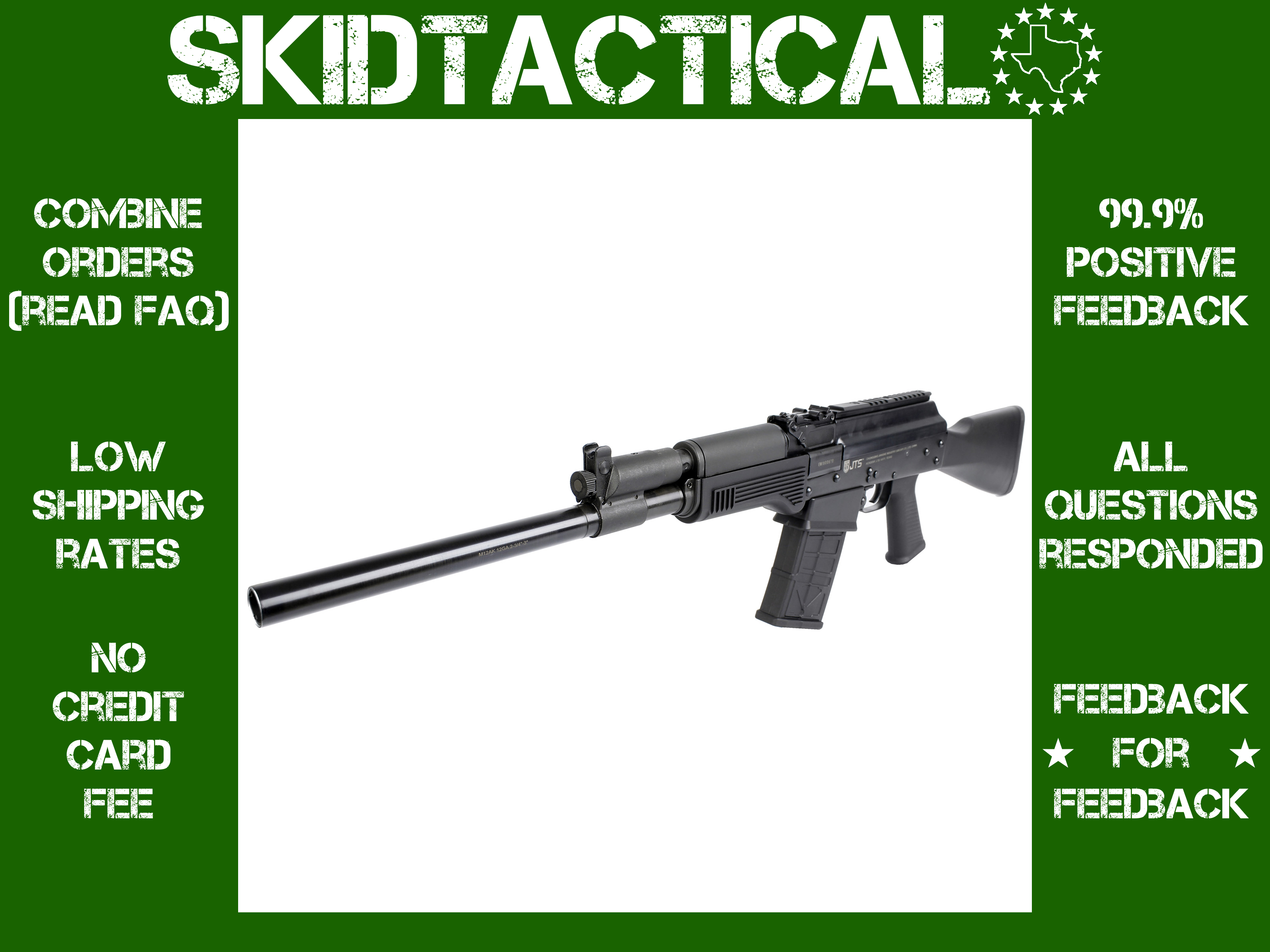 JTS Group M12AK 18.7" 12 Gauge 3" 5 Rounds - Black-img-0