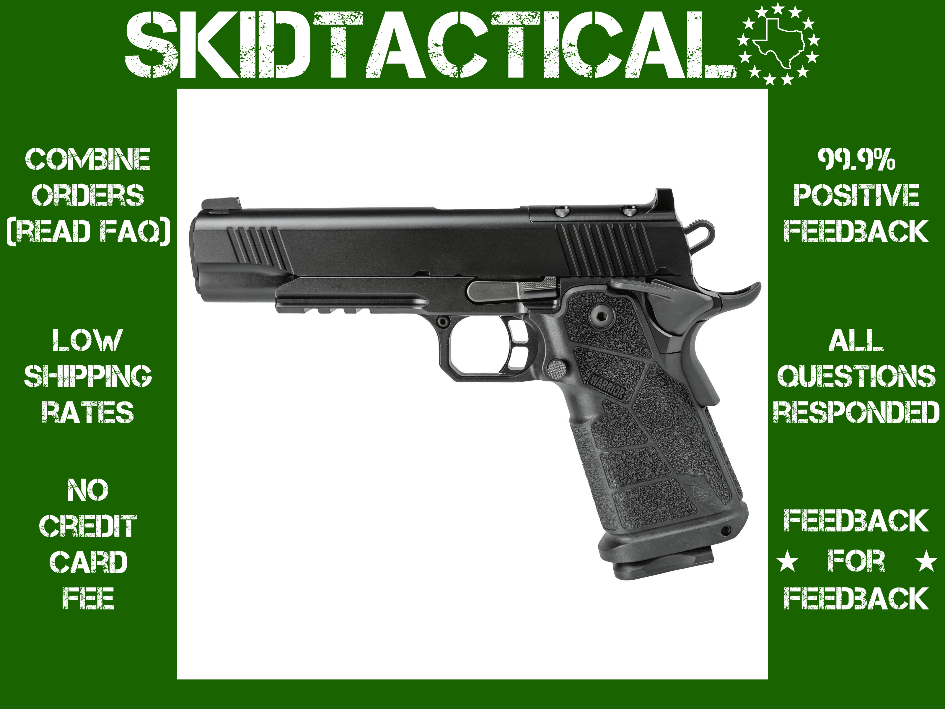 Kimber America DS Warrior Lightweight 1911 5" 9MM 20 Rounds Tritium Night S-img-0