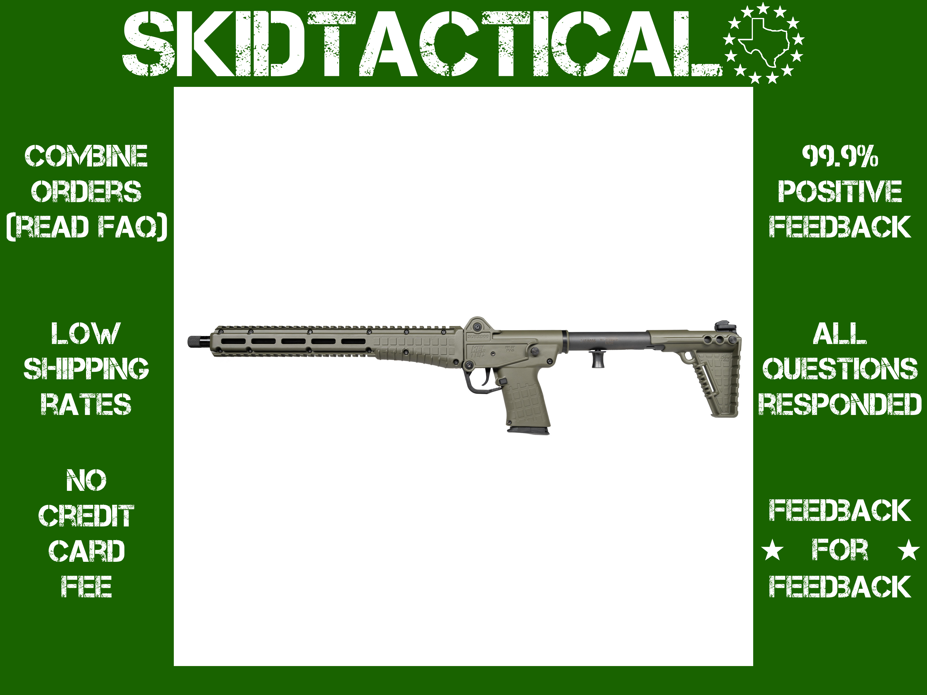 Kel-Tec Sub 2000 Gen 3 Carbine 16.1" 5.7X28MM 20 Rounds Adjustable Sights --img-0