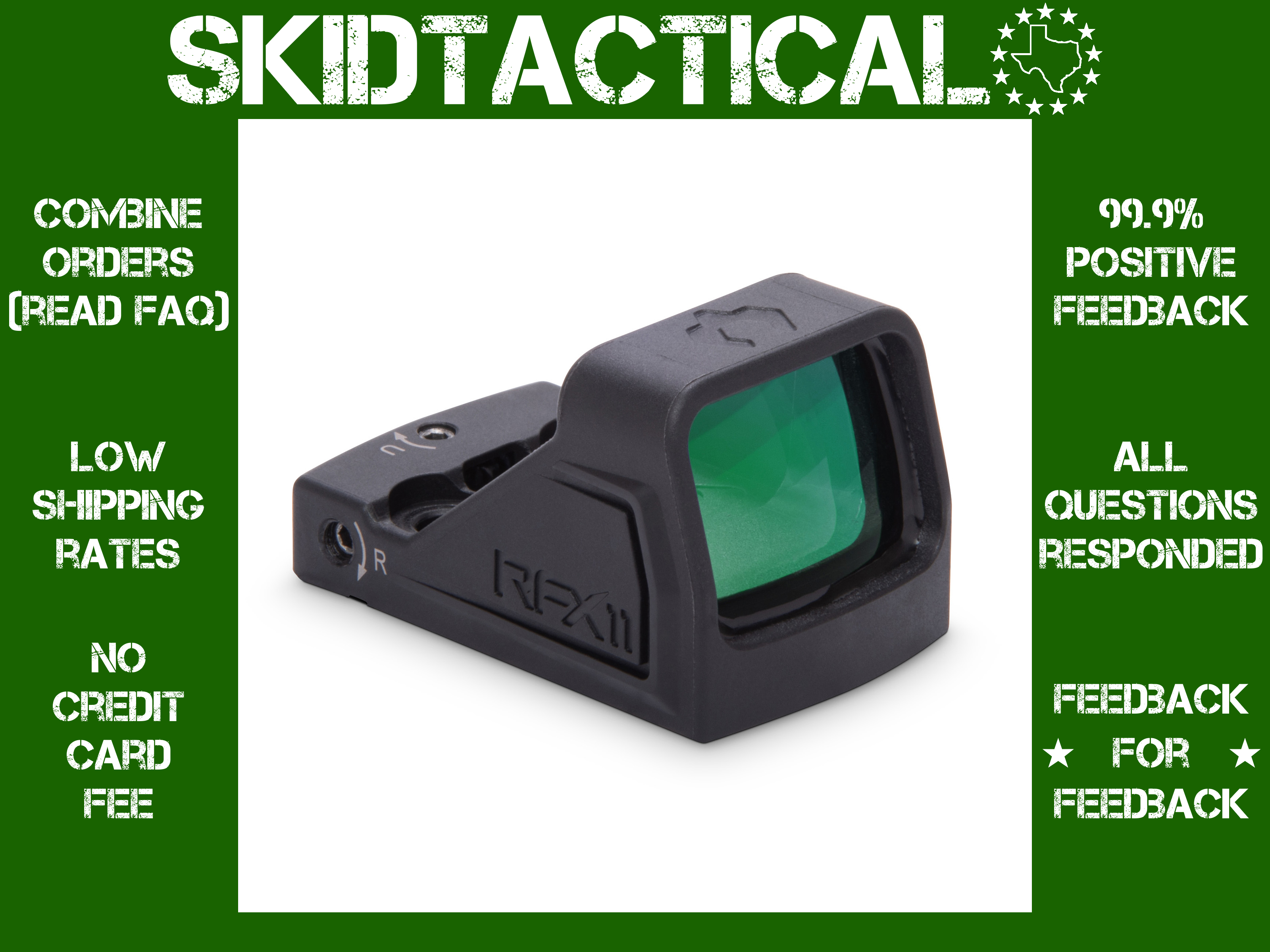 Viridian RFX Green Dot 1X Reflex - Black (Bulk Packaging)-img-0