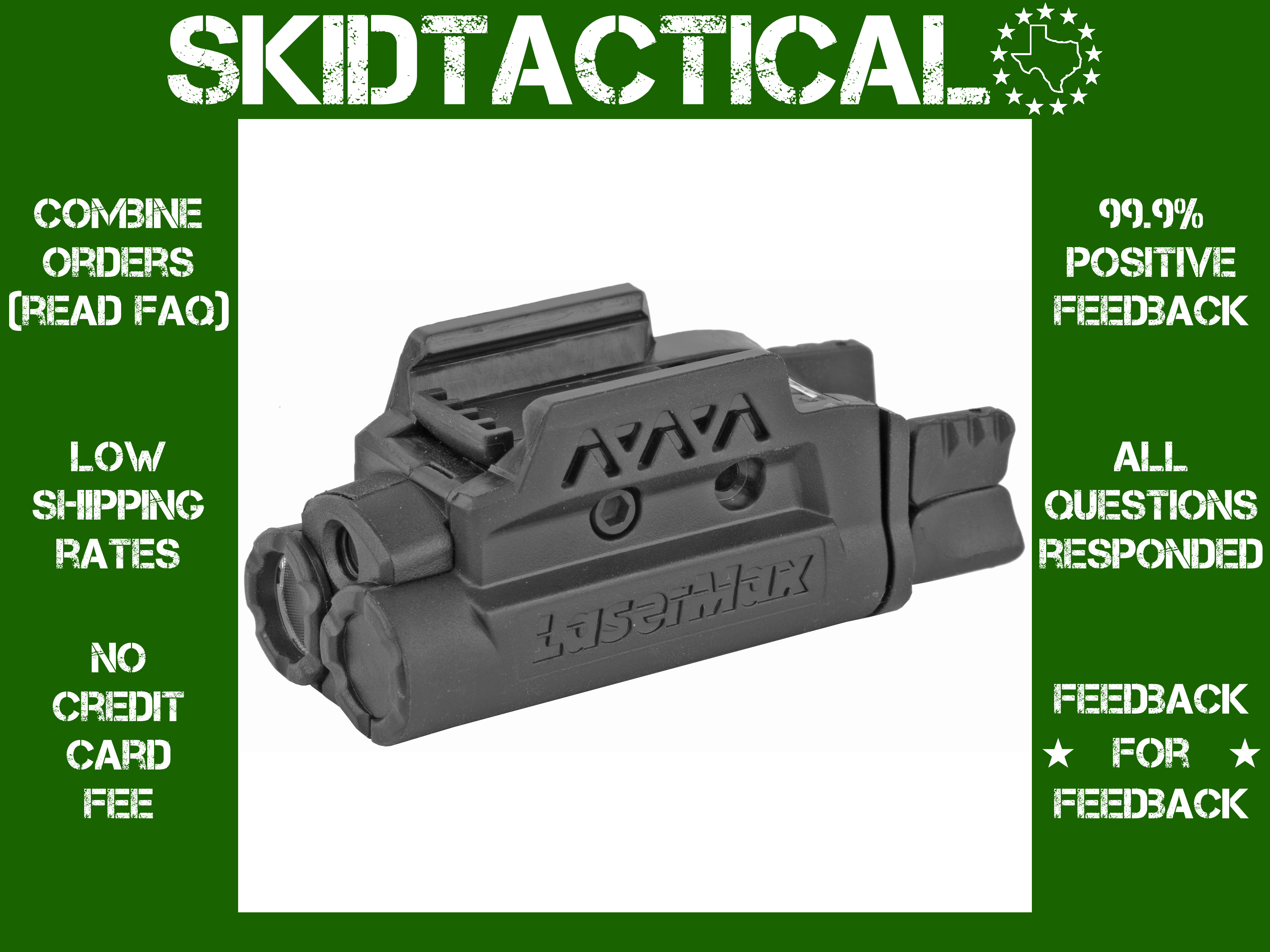 LaserMax Spartan Rail Mounted Light/Laser - Green - Weapon Lights at ...
