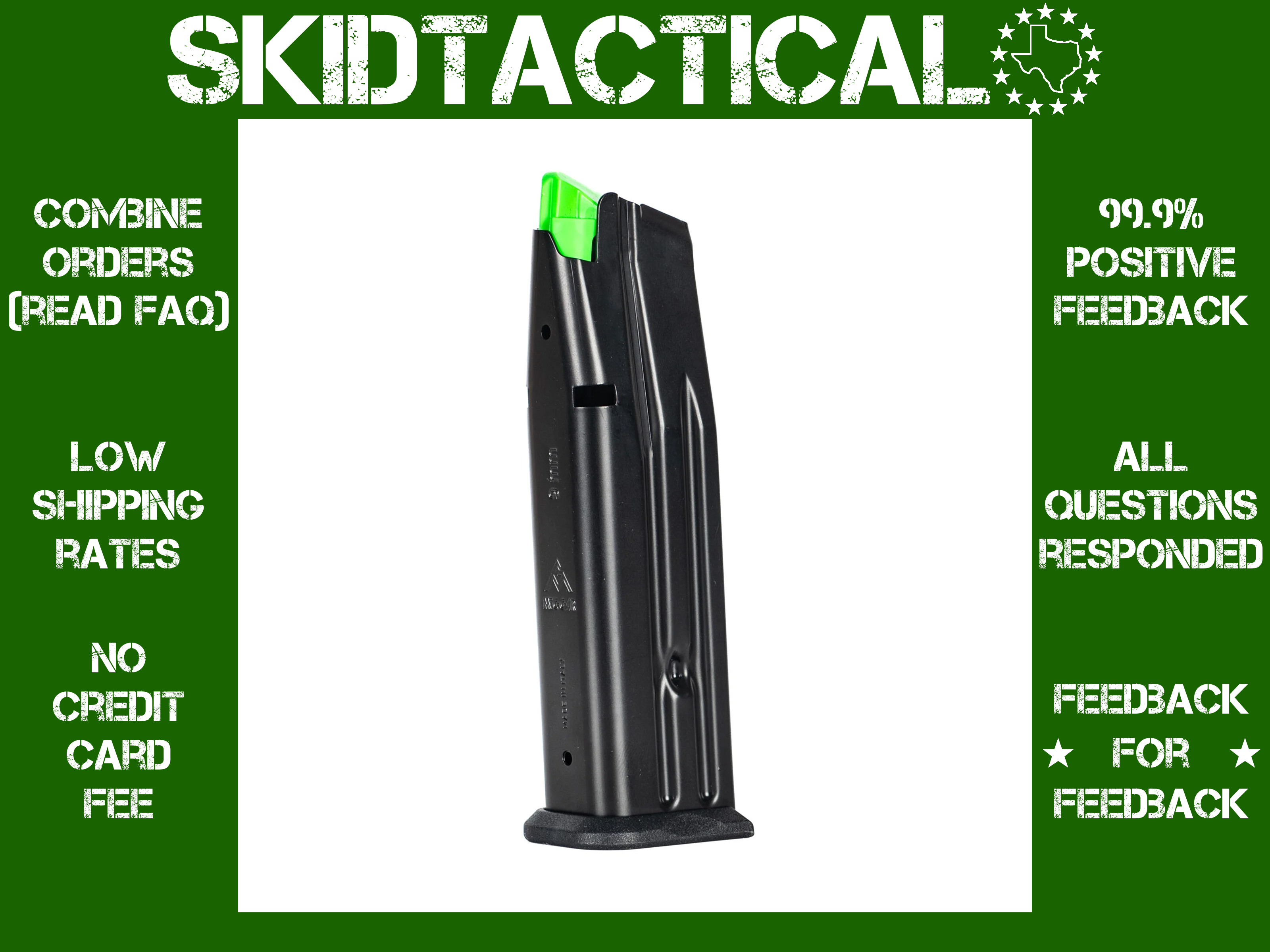 Mec-Gar USA 2011 9MM Magazine 15 Rounds - Black-img-0