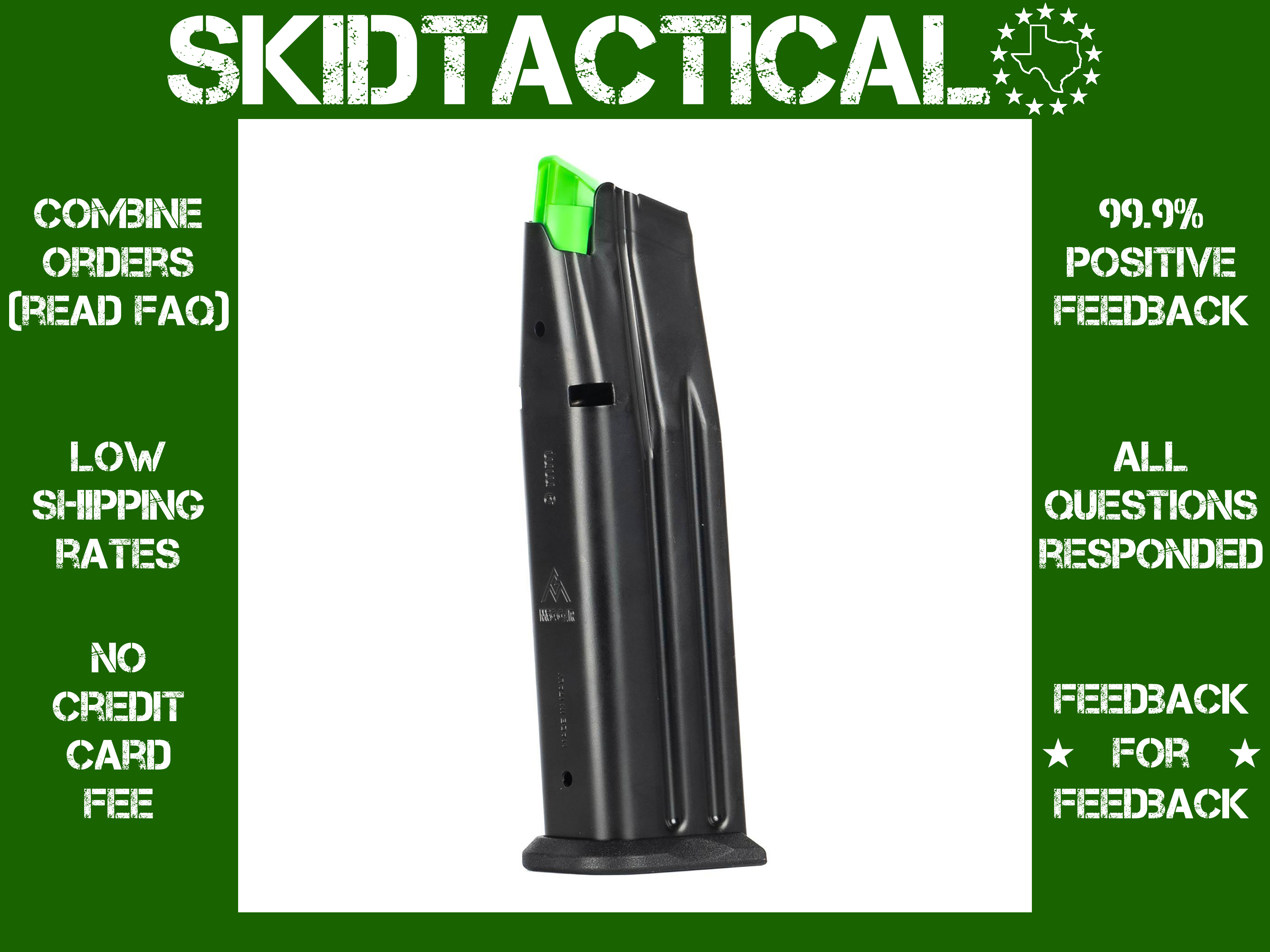 Mec-Gar USA 2011 9MM Magazine 18 Rounds - Black-img-0