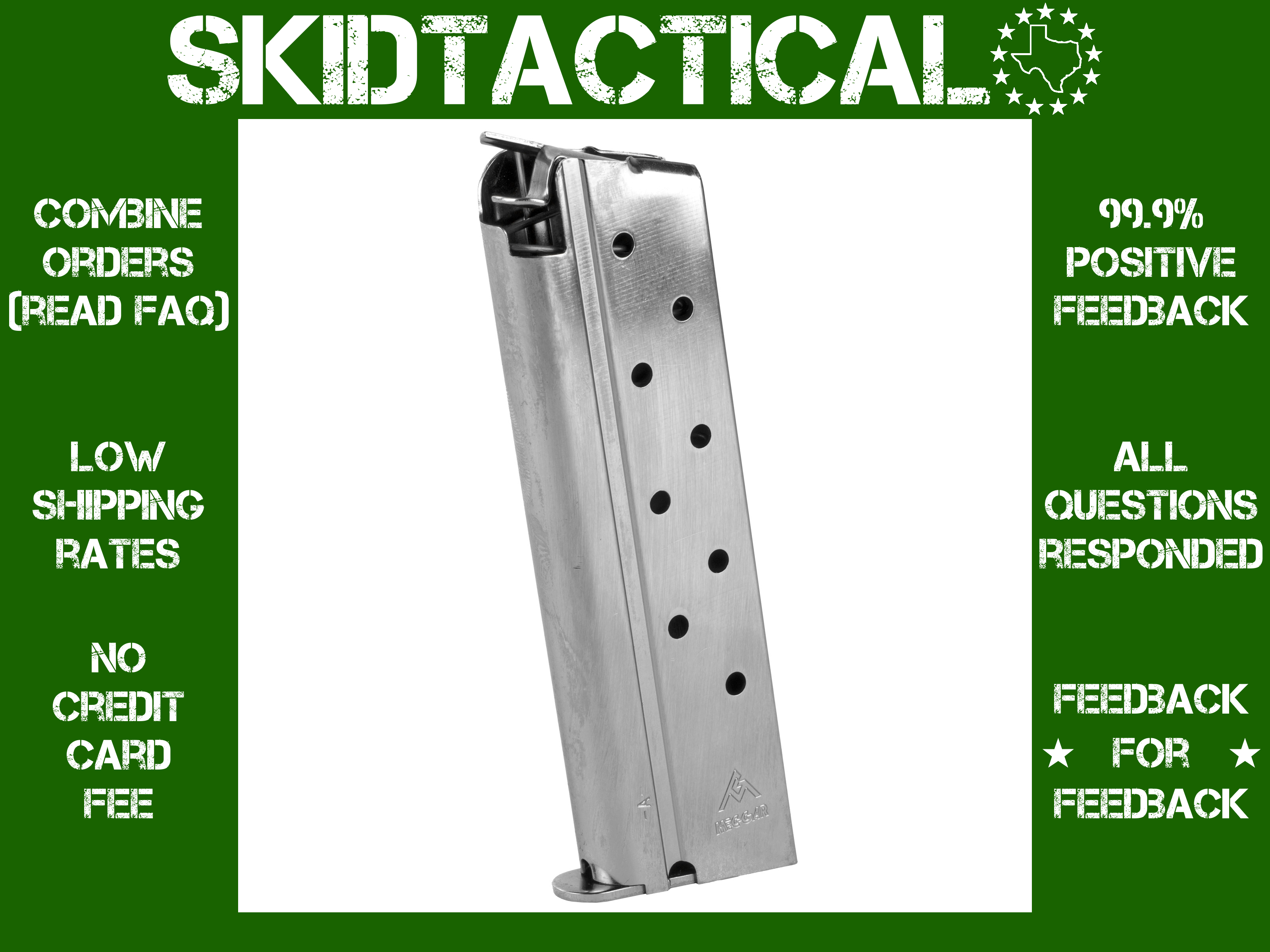 Mec-Gar USA 1911 10MM Magazine 8 Rounds-img-0