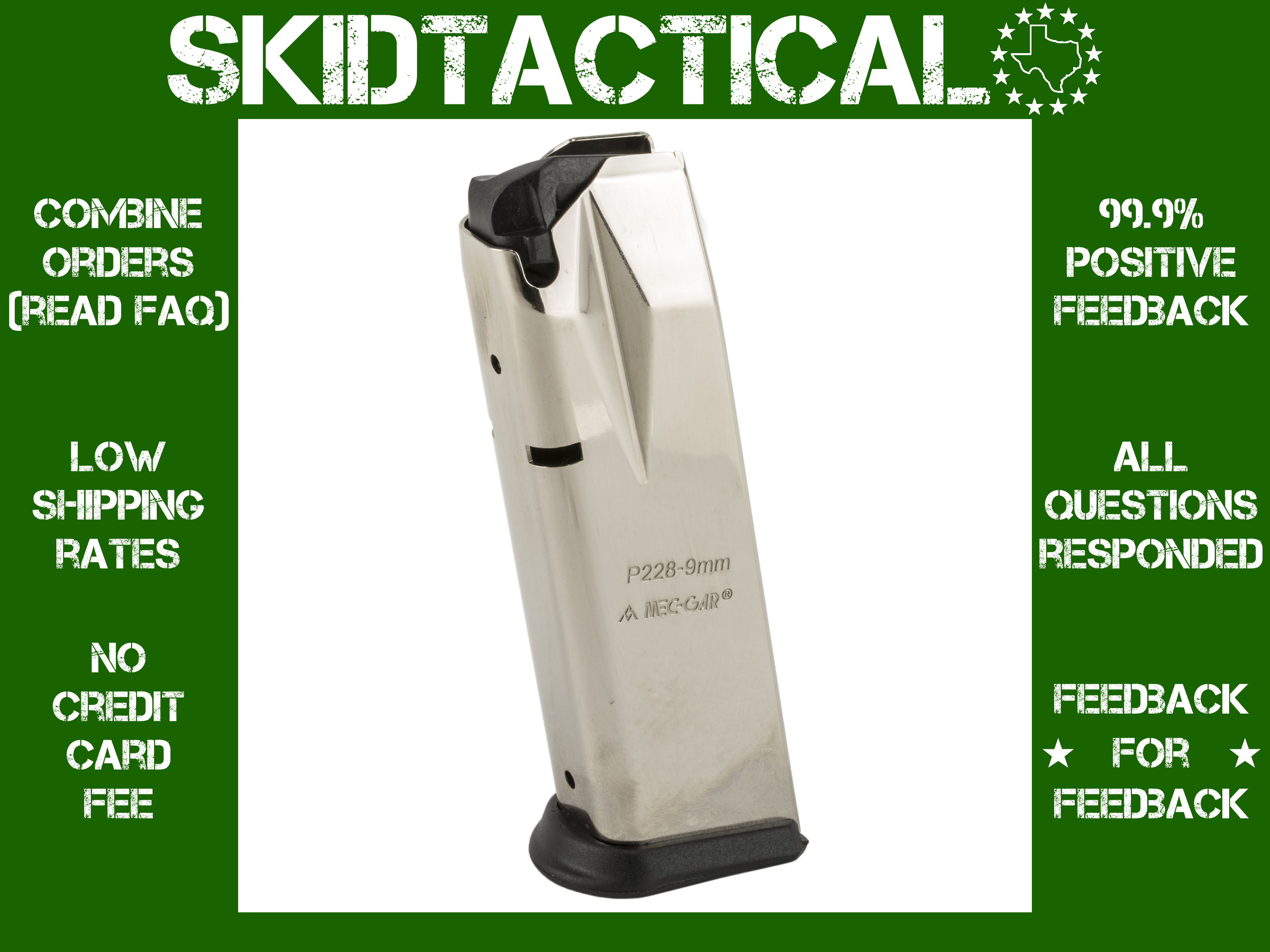 Mec-Gar USA Sig P228 9MM Magazine 15 Rounds-img-0
