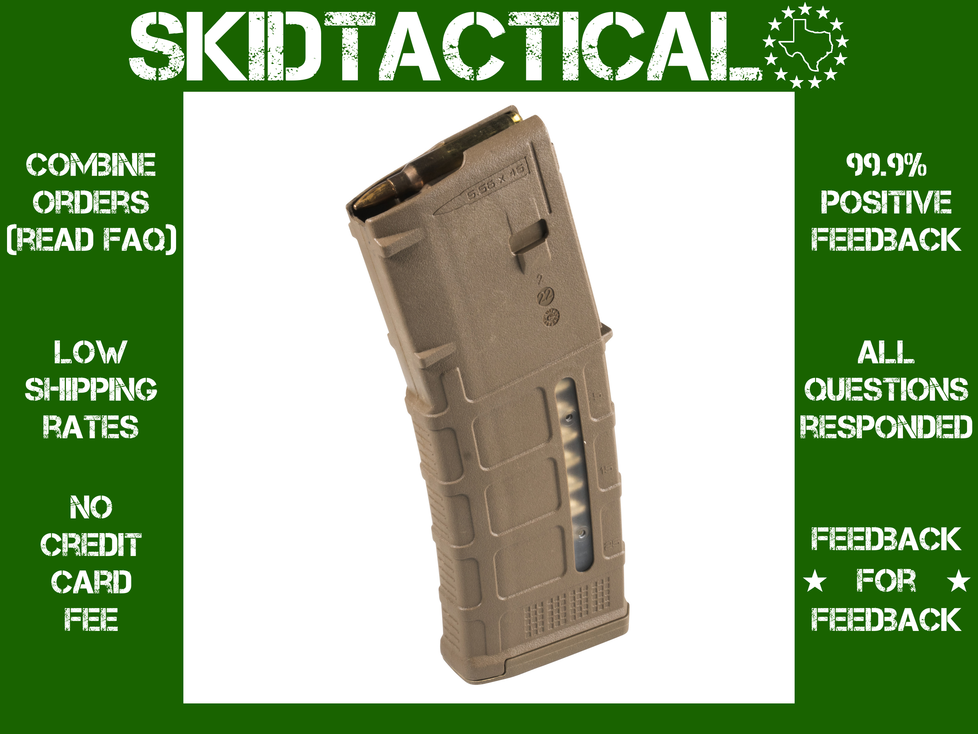 Magpul Industries AR Rifles M3 223 Remington 556NATO Magazine 30 Rounds - M-img-0