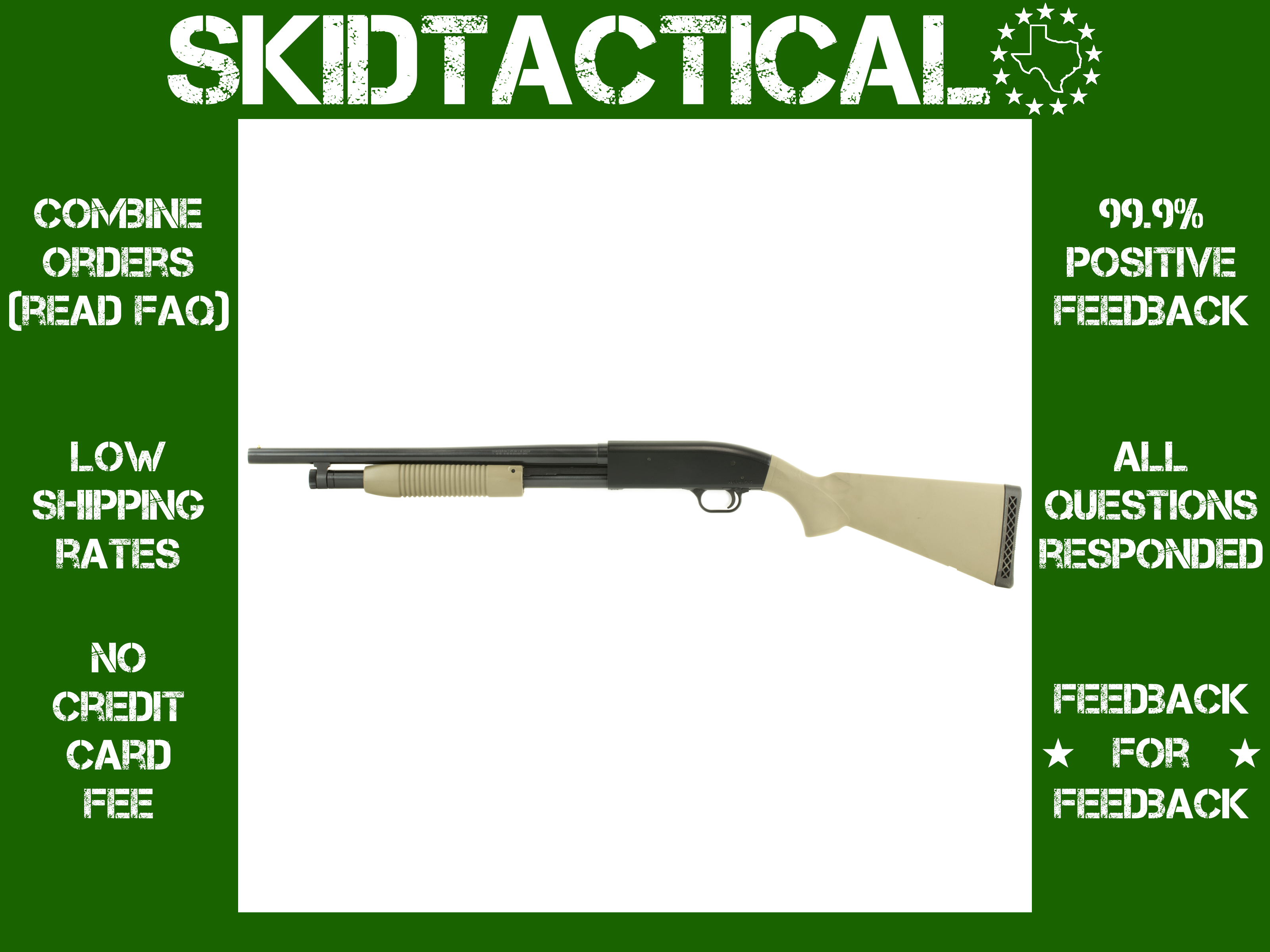 Mossberg 88 Maverick 18.5" 12 Gauge 3" 5 Rounds Bead - Flat Dark Earth-img-0