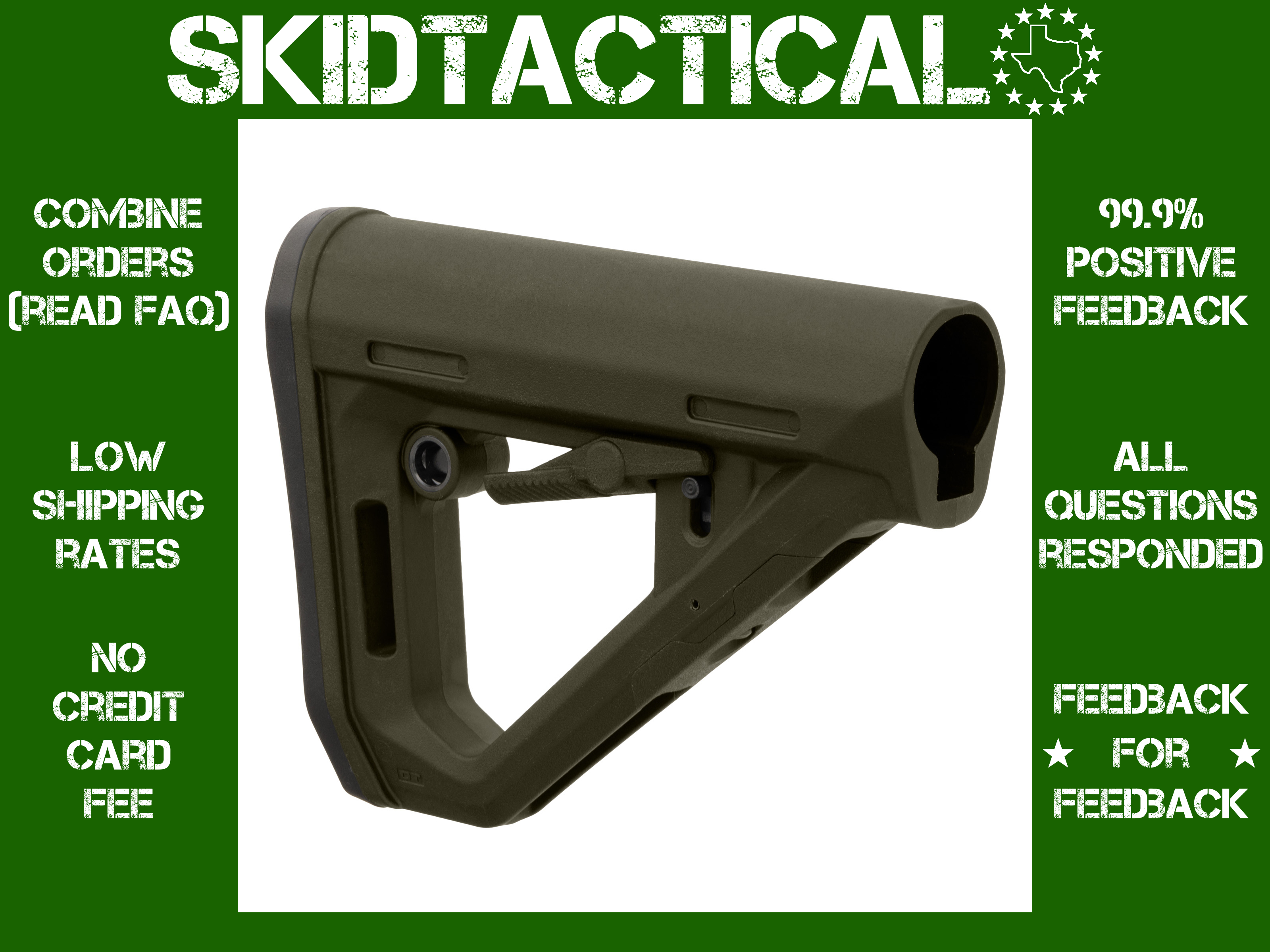 Magpul Industries AR-15 DT Carbine Stock - Olive Drab Green-img-0