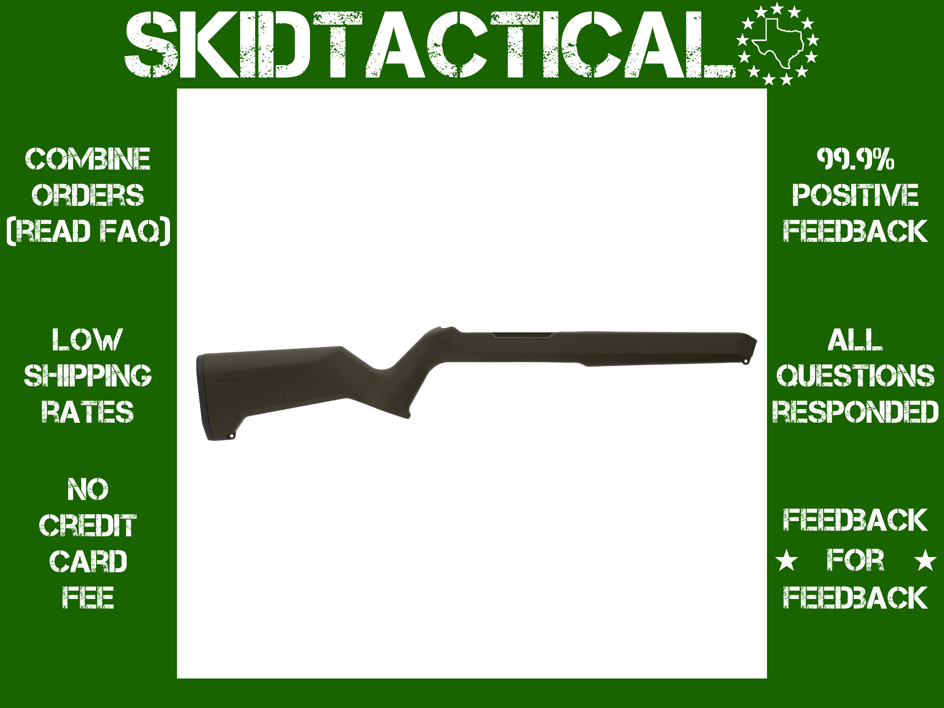 Magpul Industries Ruger 10/22 MOE X-22 Stock - Olive Drab Green-img-0