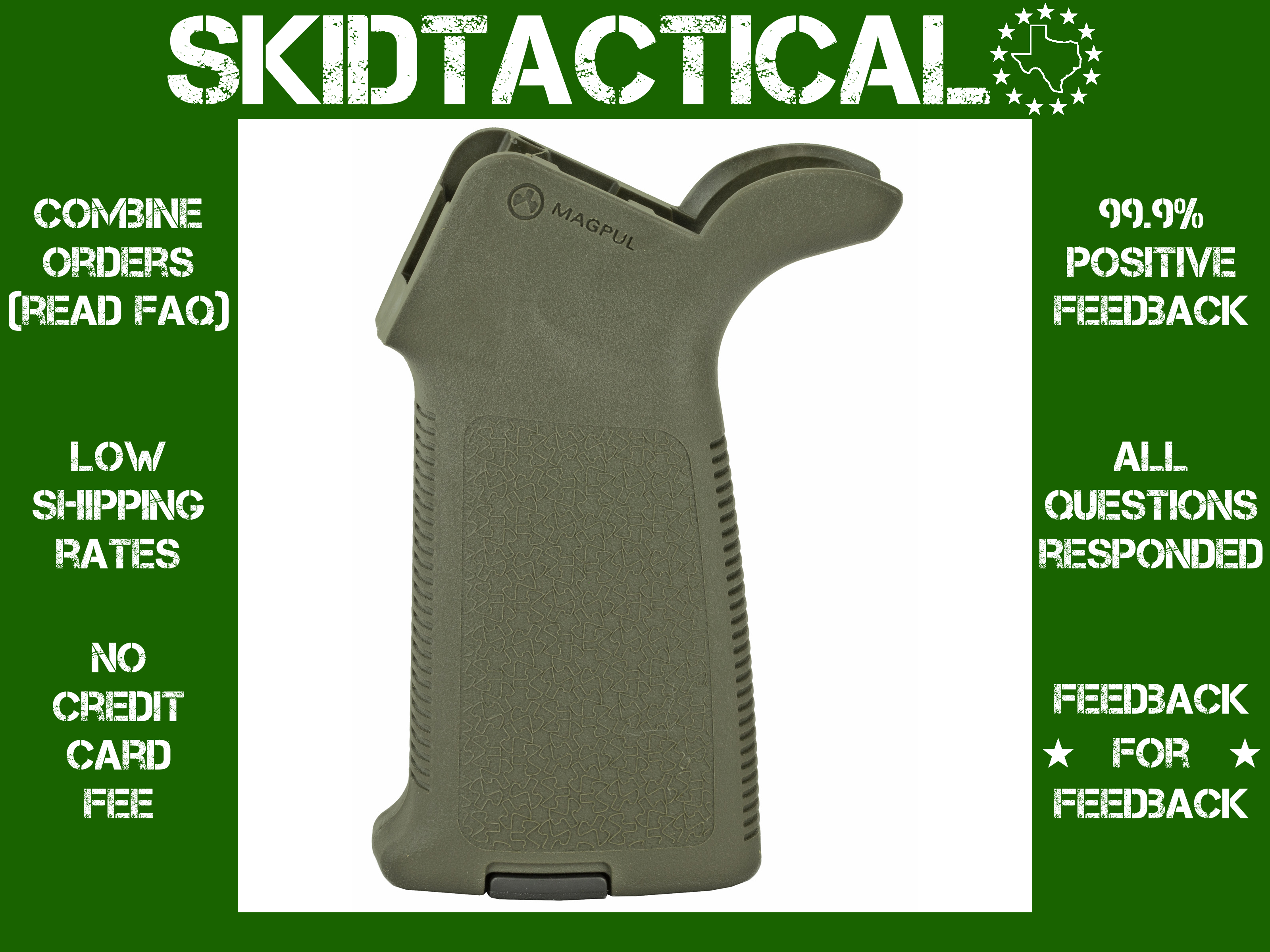 Magpul MOE Grip - AR15/M4 - OD Green-img-0