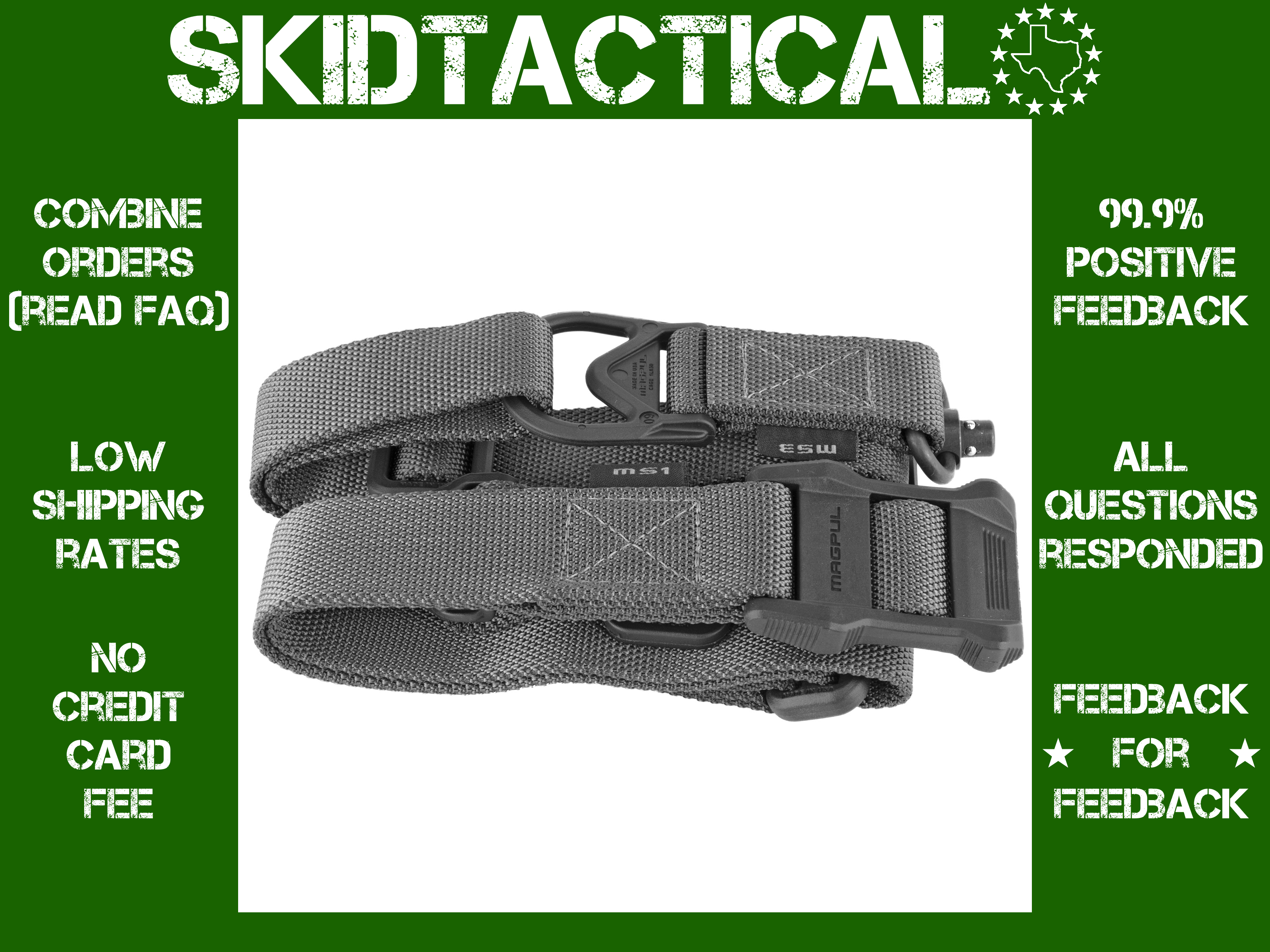 Magpul MS3 Single QD Sling GEN2 - Gray-img-0