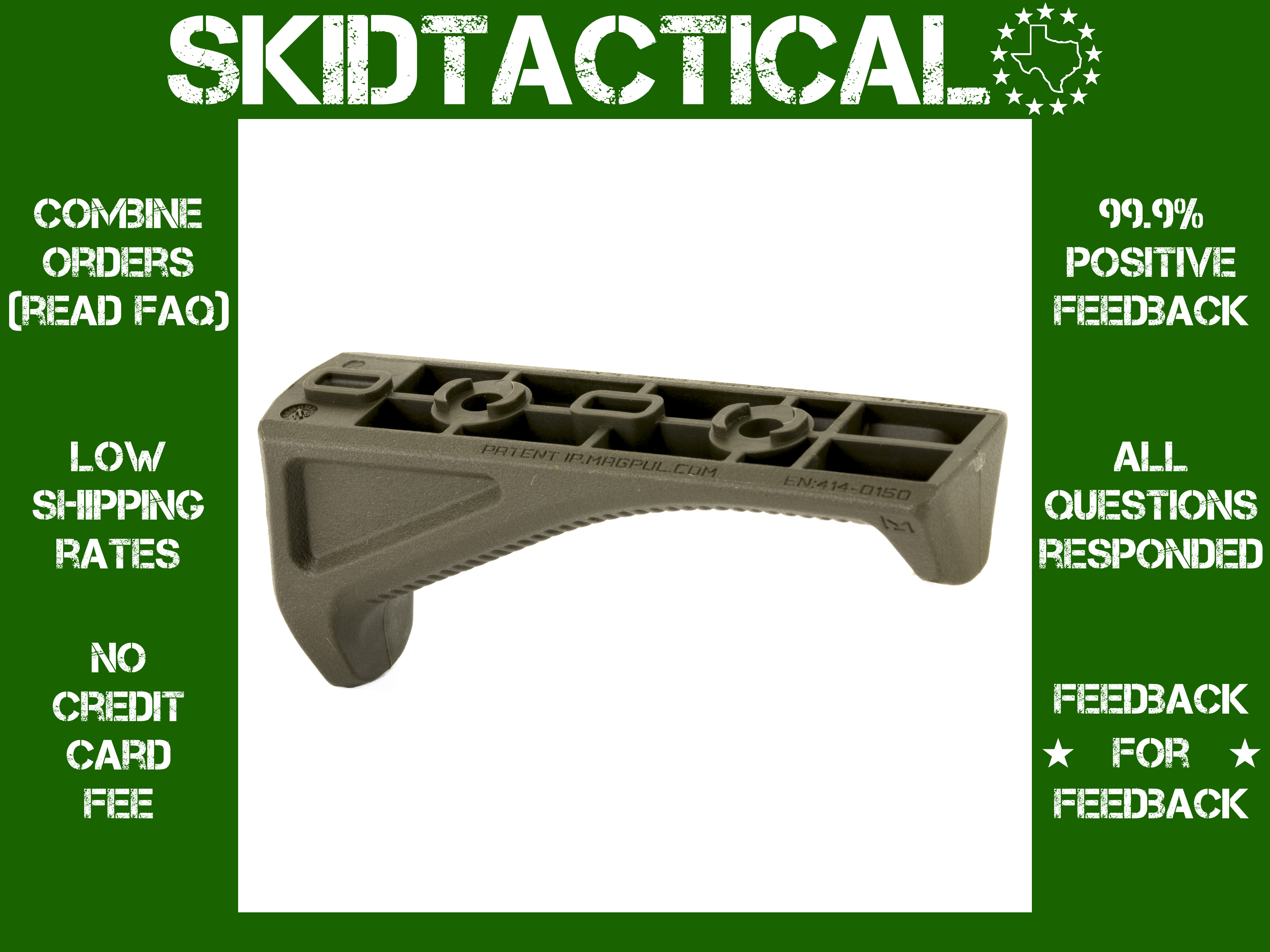 Magpul M-LOK AFG - Angled Fore Grip - OD Green-img-0
