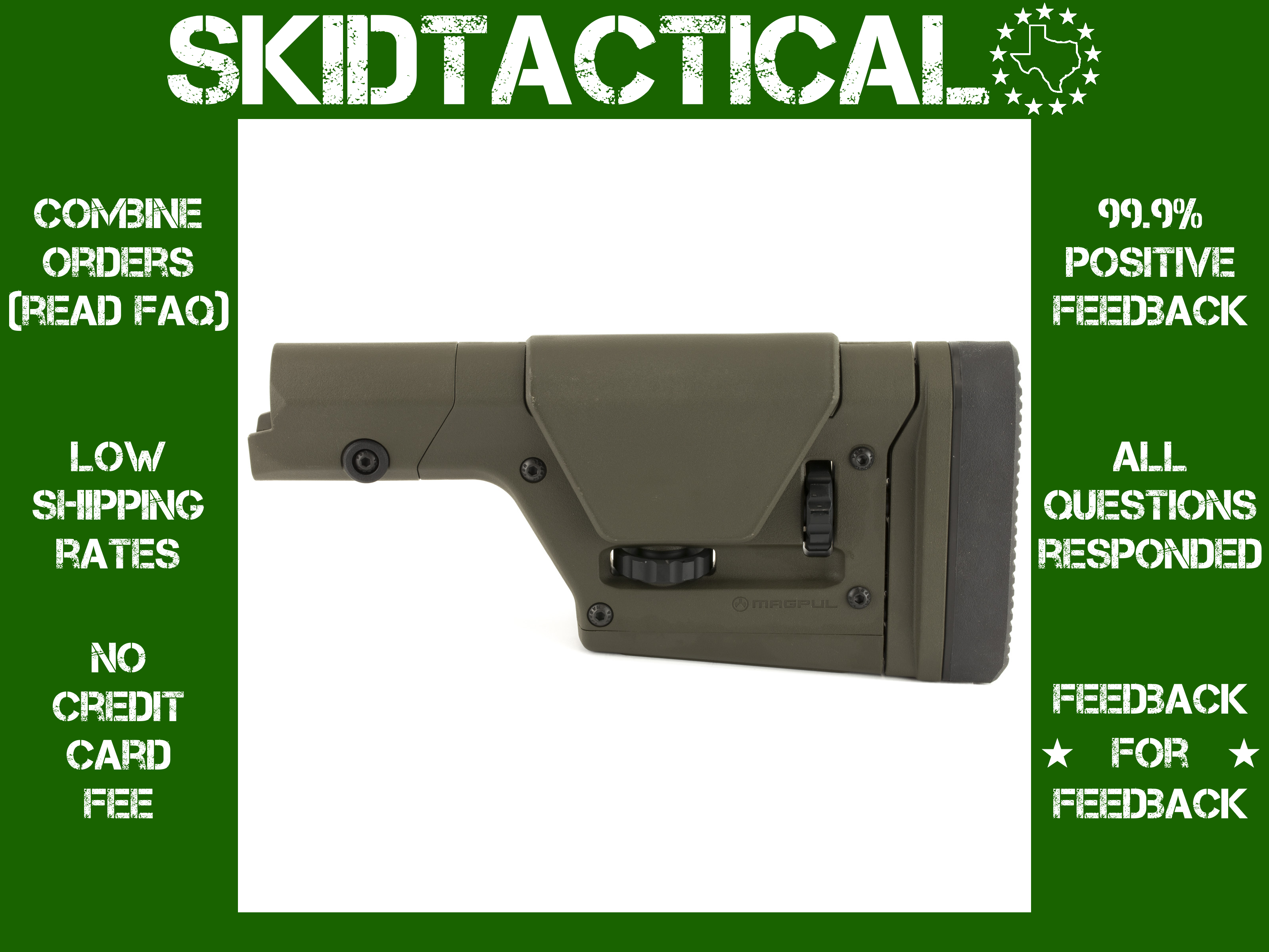 Magpul PRS GEN3 Precision-Adjustable Stock - OD Green-img-0