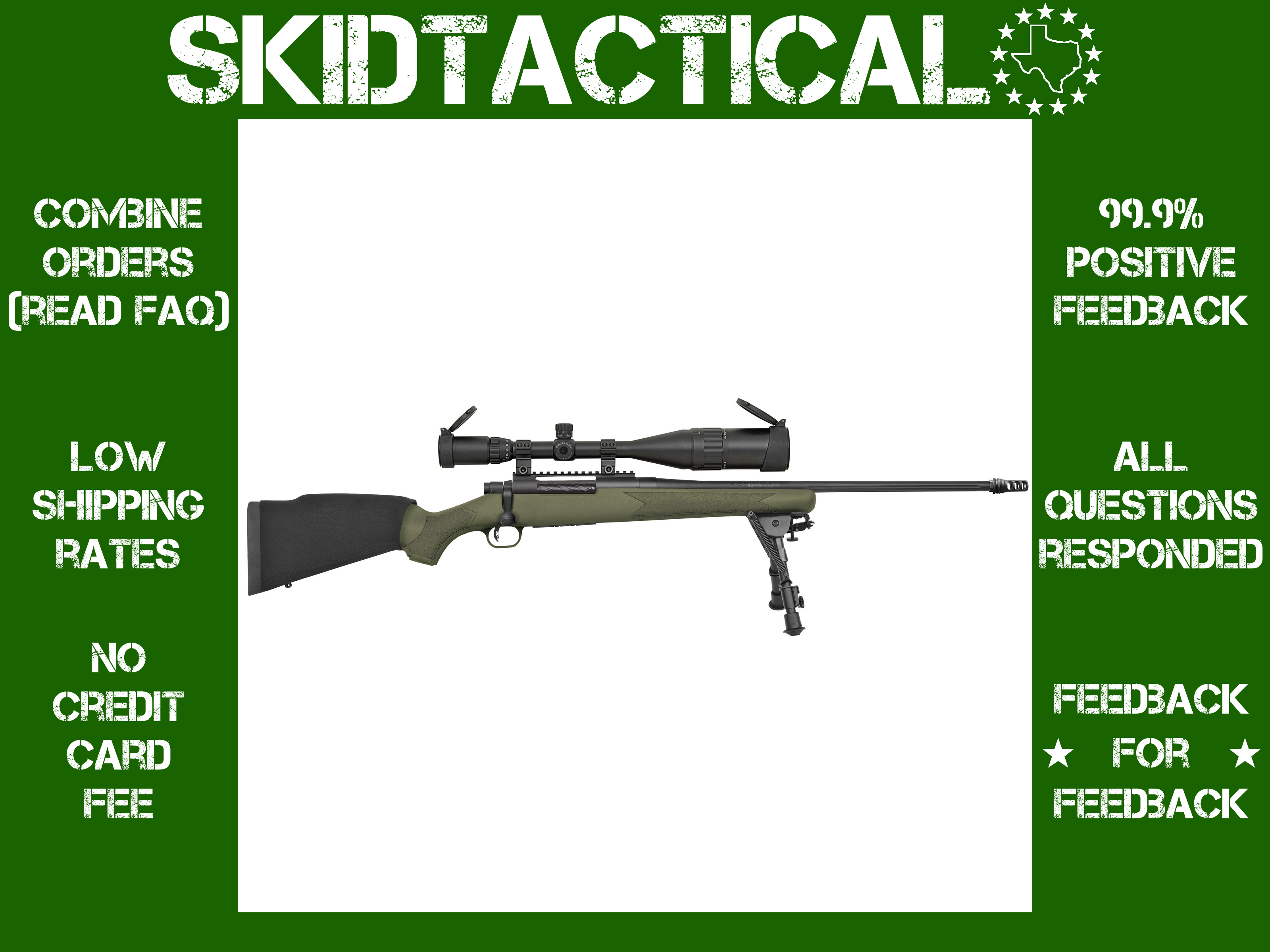 Mossberg Patriot Night Train II 22" 308 Winchester 4 Rounds - Black-img-0