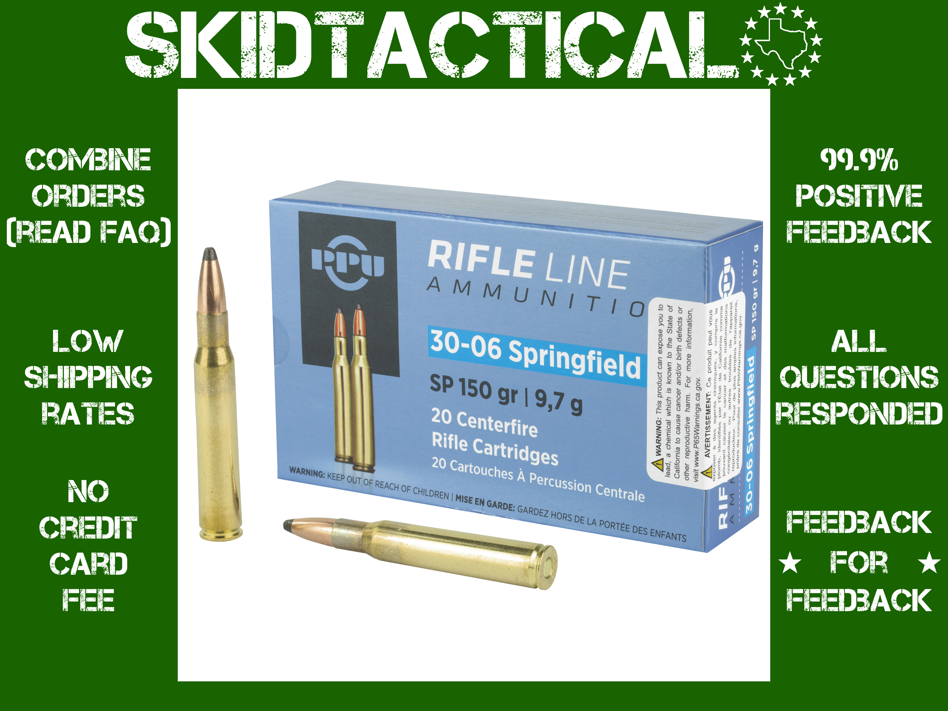 Prvi Partizan Rifle 30-06 Springfield 150gr Soft Point - 20rd-img-0