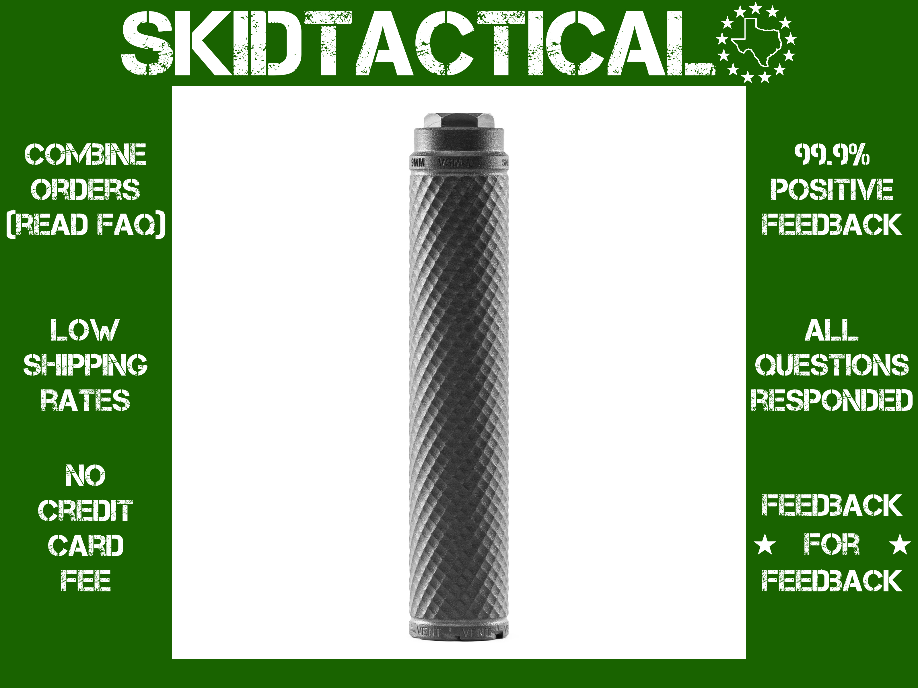 PTR Industries Vent 2 Suppressor 9MM Titanium - Black-img-0
