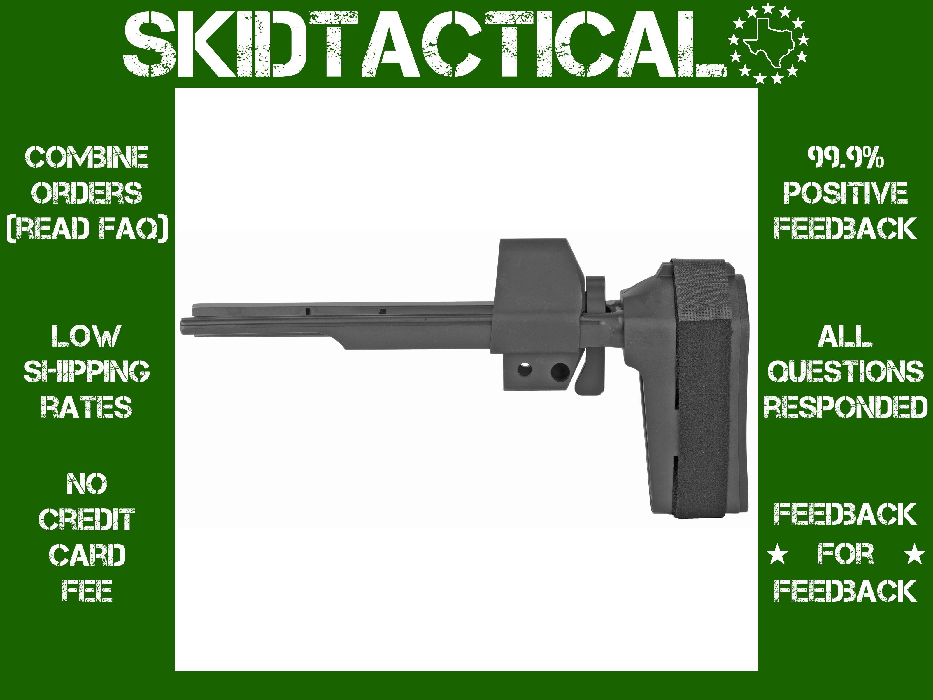 SB Tactical HK MP5/HK53/MP5K Clones HK PDW Stabilizing Brace - Black-img-0