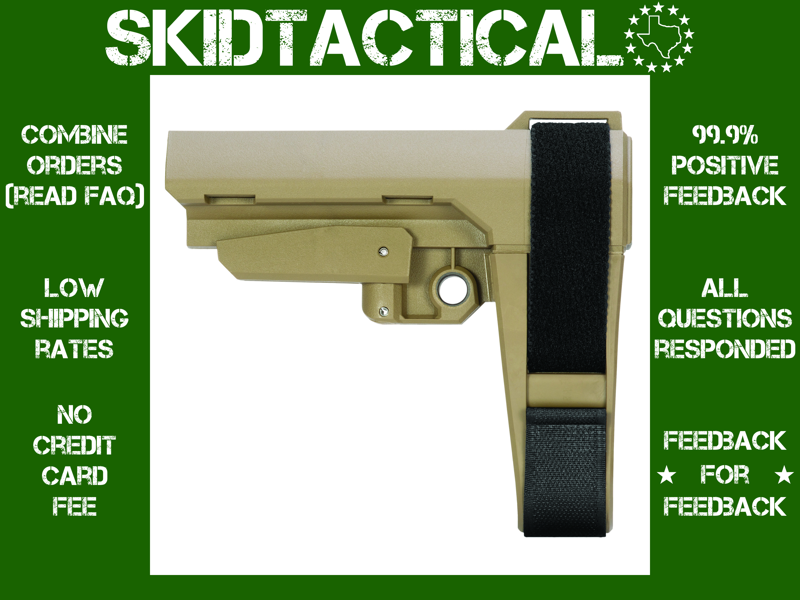 SB Tactical AR Rifles SBA3 Stabilizing Brace - Flat Dark Earth-img-0