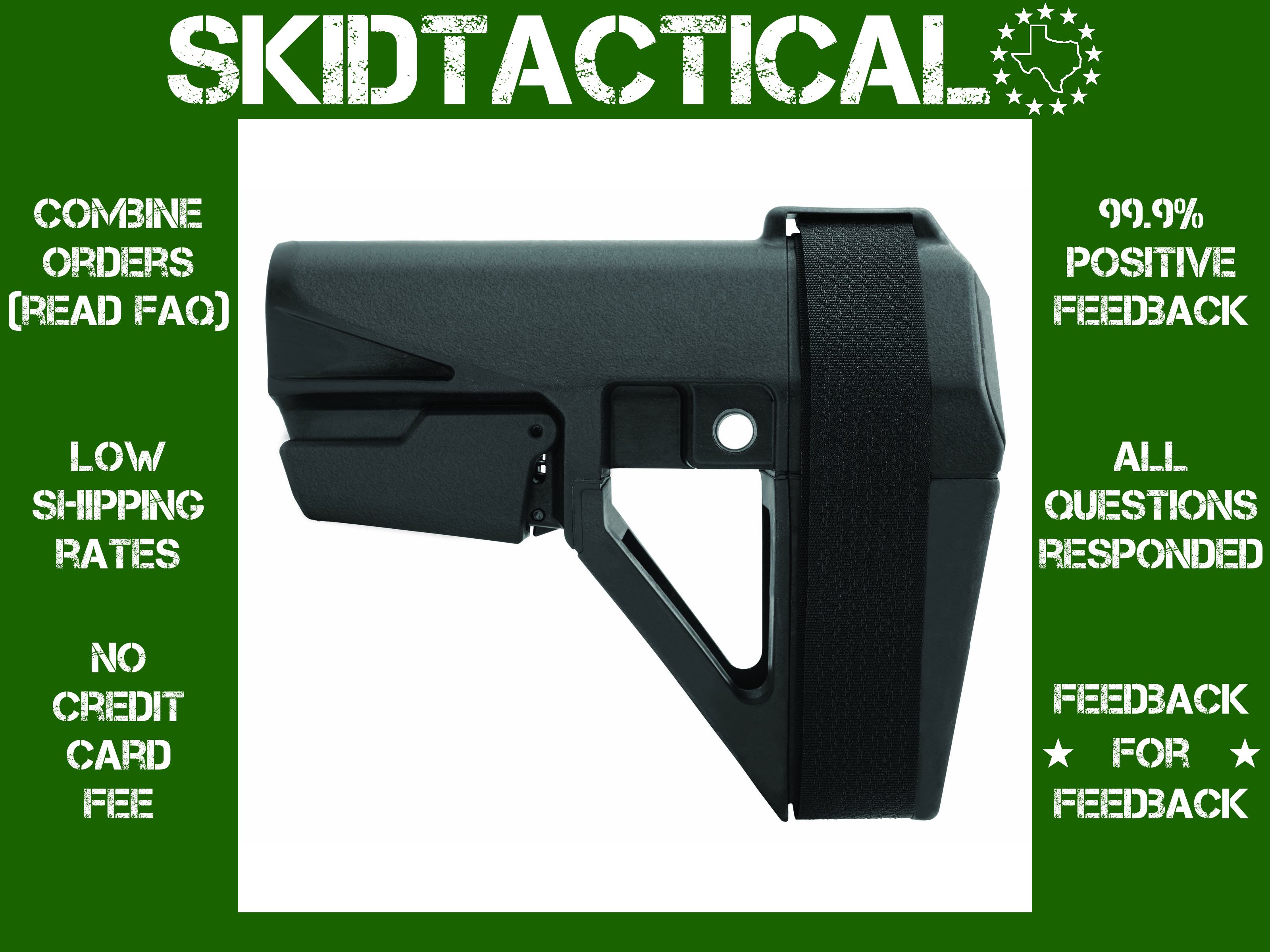 SB Tactical AR Rifles SBA5 Stabilizing Brace - Black-img-0