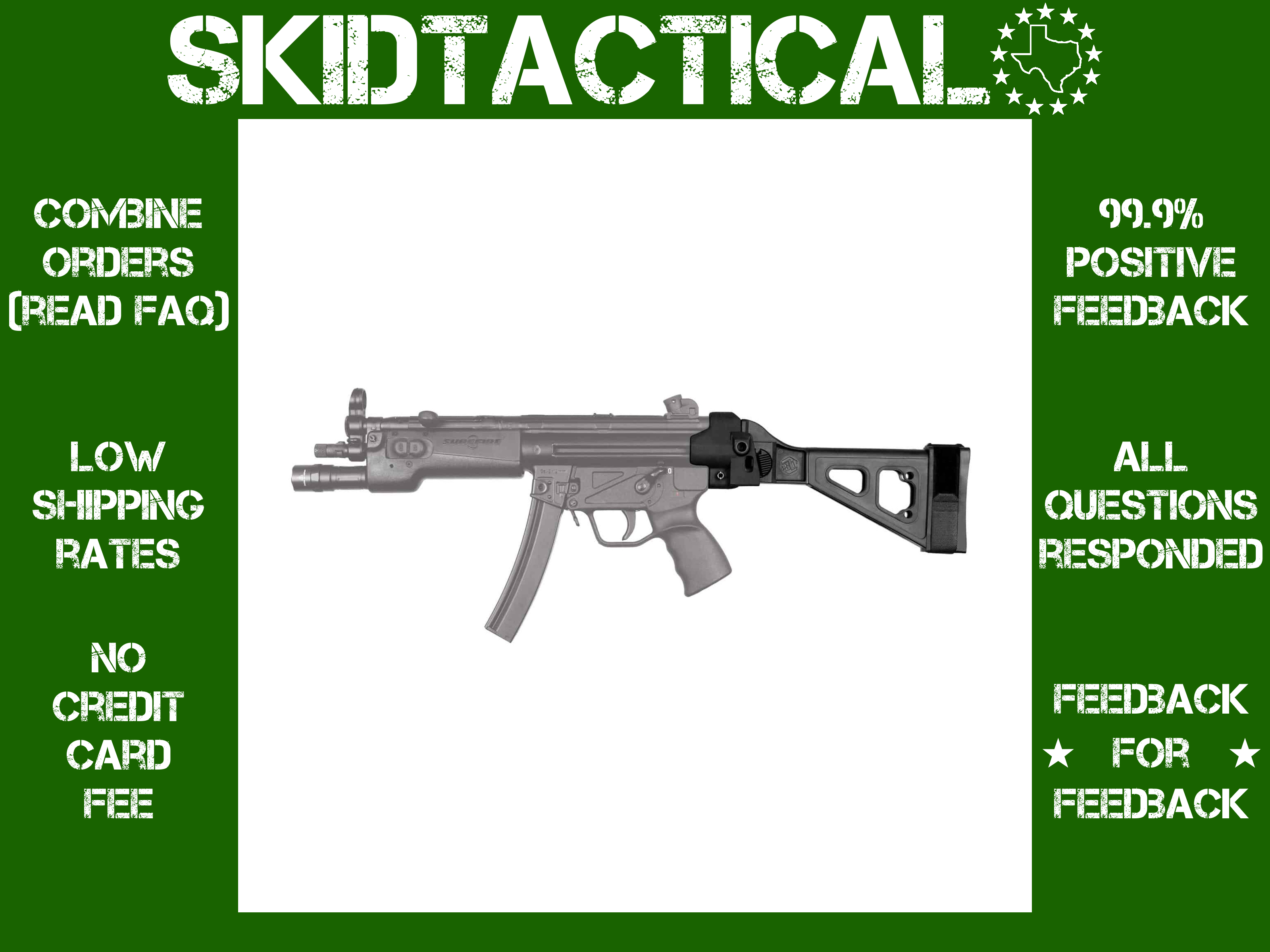 SB Tactical MP5 SBT5 Stabilizing Brace - Black-img-0