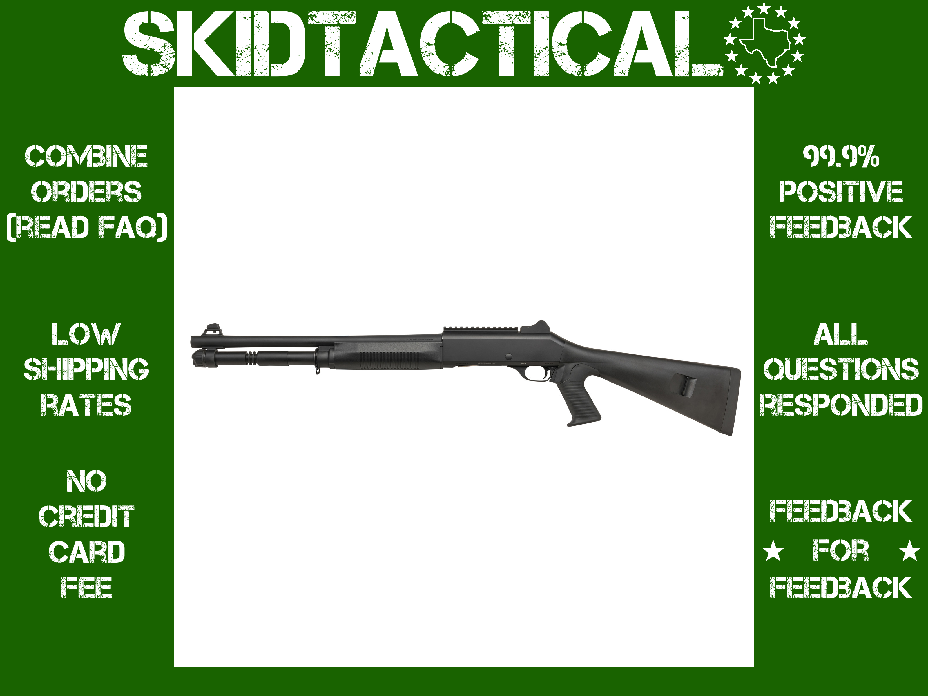 Military Arms Corporation MAC 1014 Pistol Grip 18.5" 12 Gauge 3" 5 Rounds G-img-0