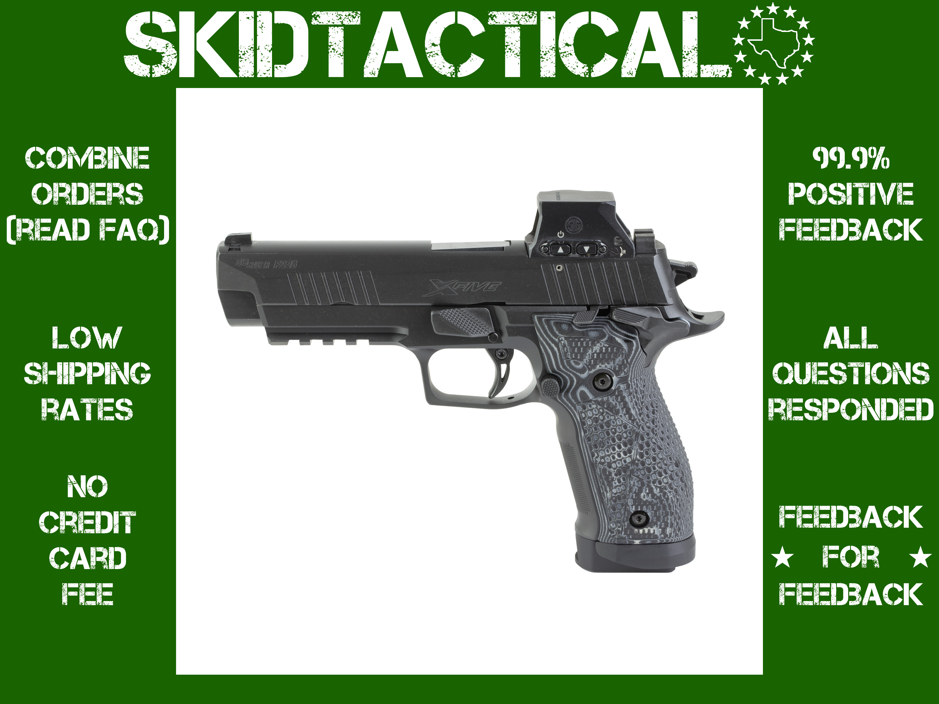 Sig Sauer P226 X-Five Extreme Single Action Only 5" 9MM 20 Rounds Fixed Nig-img-0