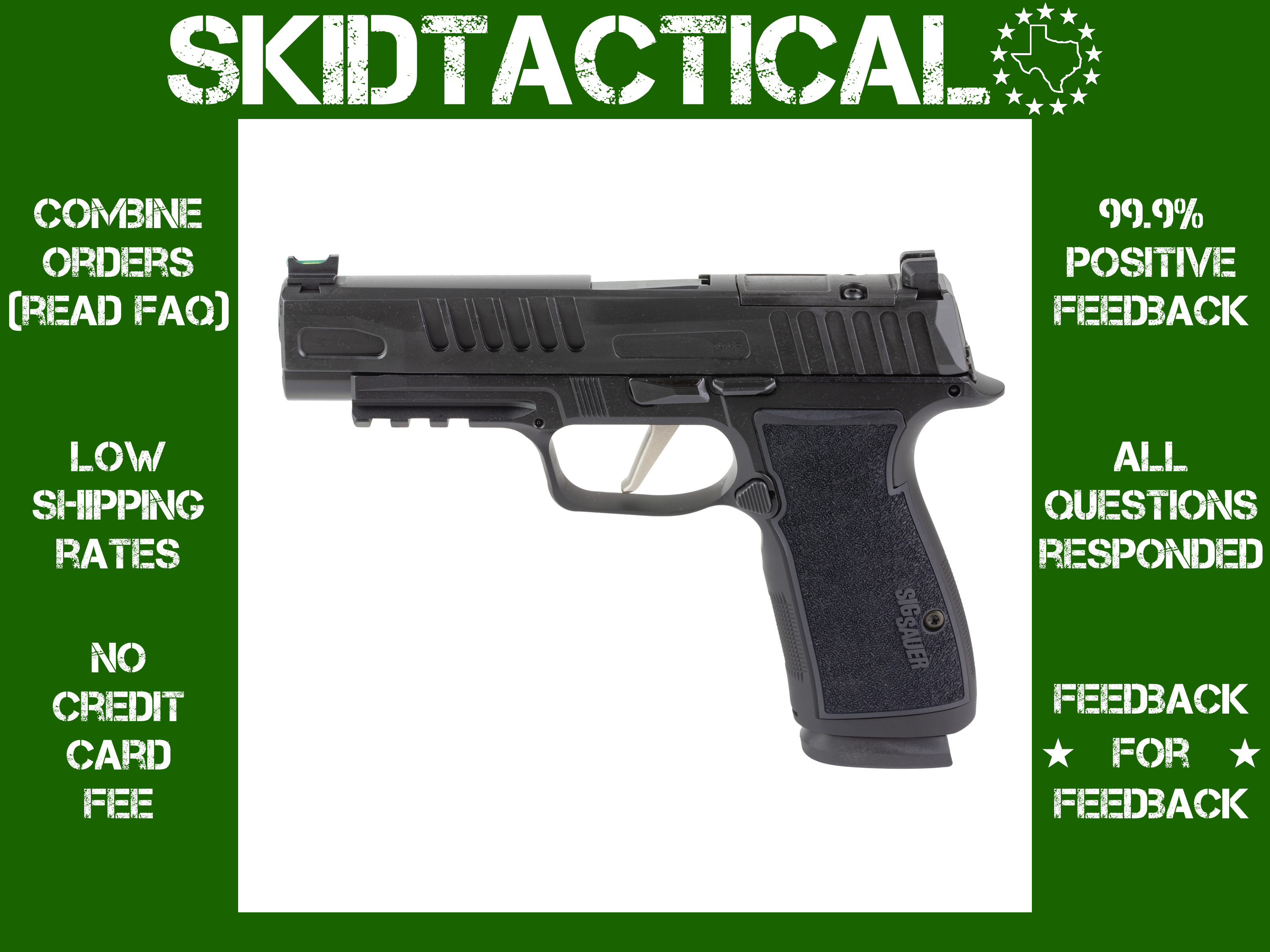 Sig Sauer P365 Fuse AXG Striker Fired 4.3" 9mm 21rd Fiber Optic - Black-img-0