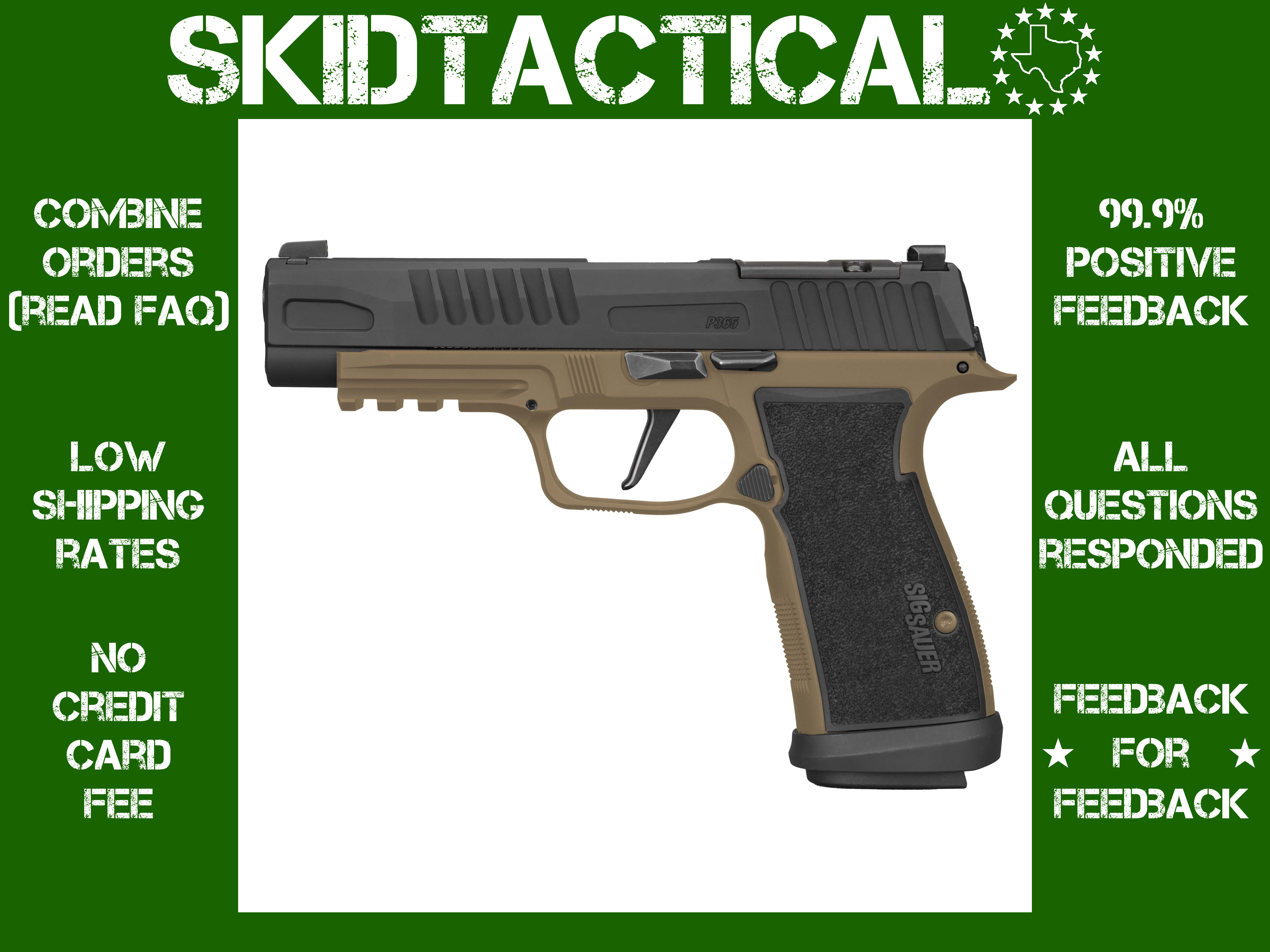 Sig Sauer P365 FUSE Striker Fired 4.3" 9MM 21 Rounds Fiber Optic - Black, C-img-0