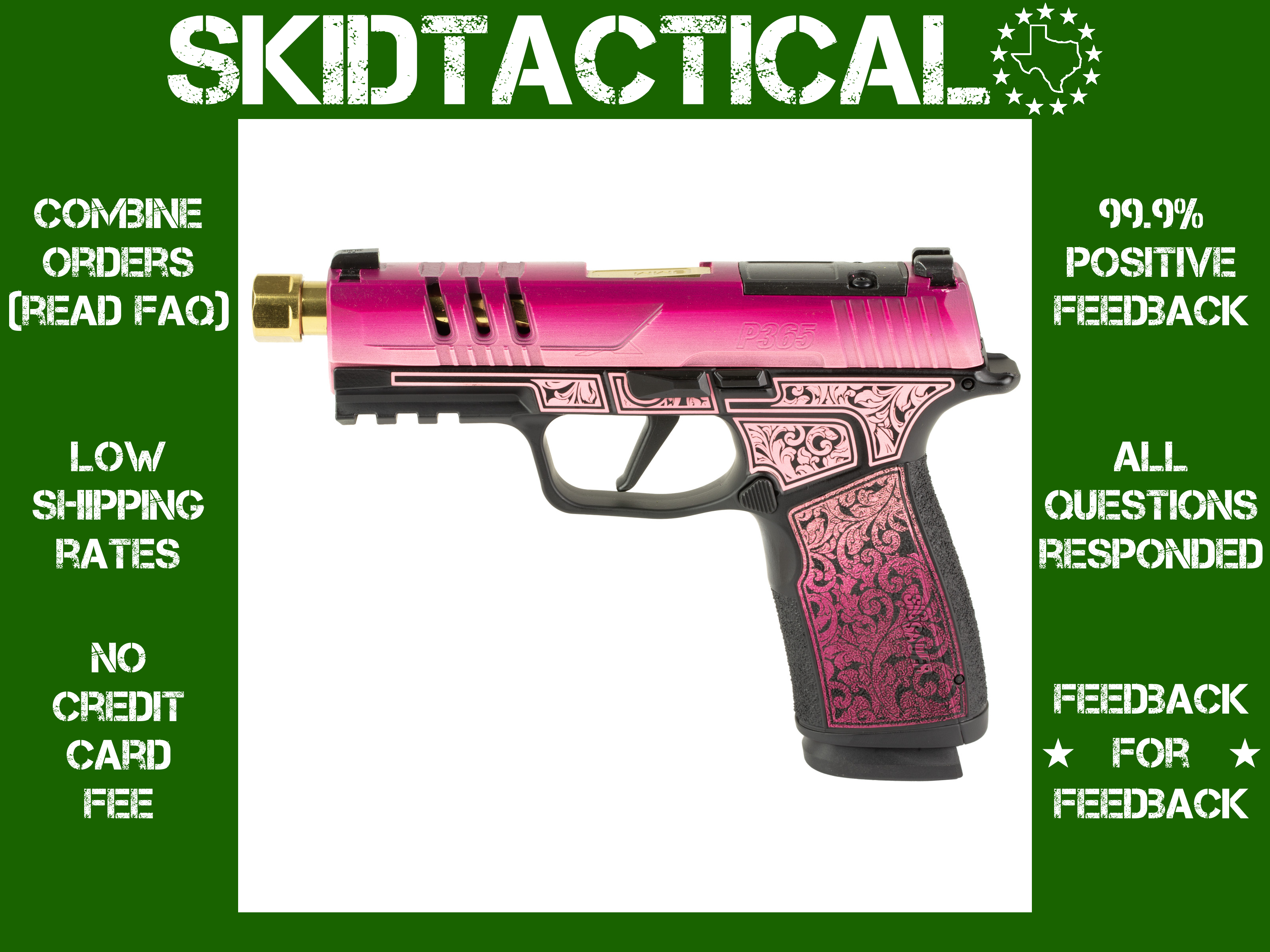 Sig Sauer P365 XMACRO Striker Fired 4.3" 9MM 17 Rounds Night Sights - Lady -img-0