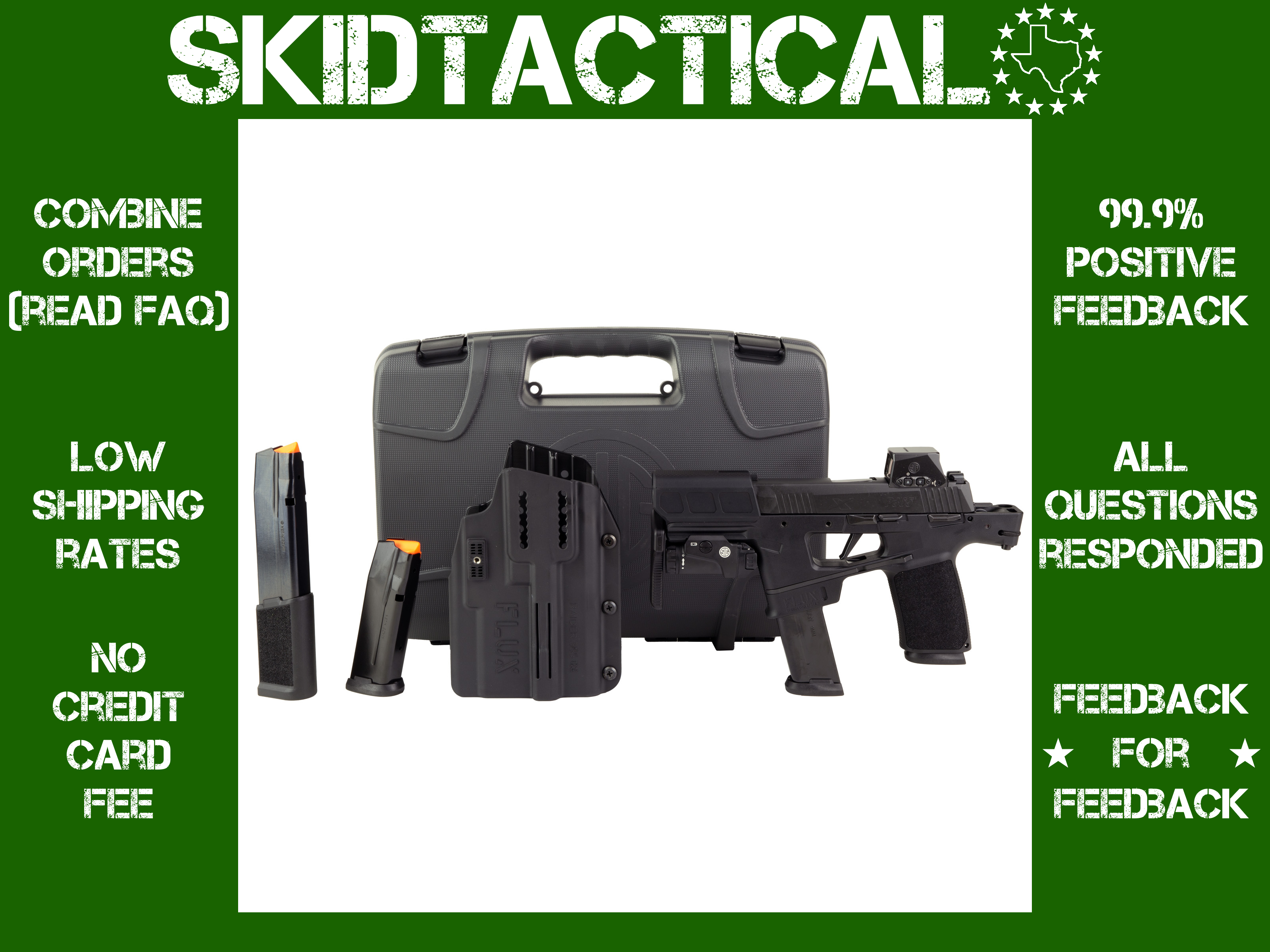 Sig Sauer P365 FLUX Striker Fired 6" 9MM 25 Rounds - Black-img-0