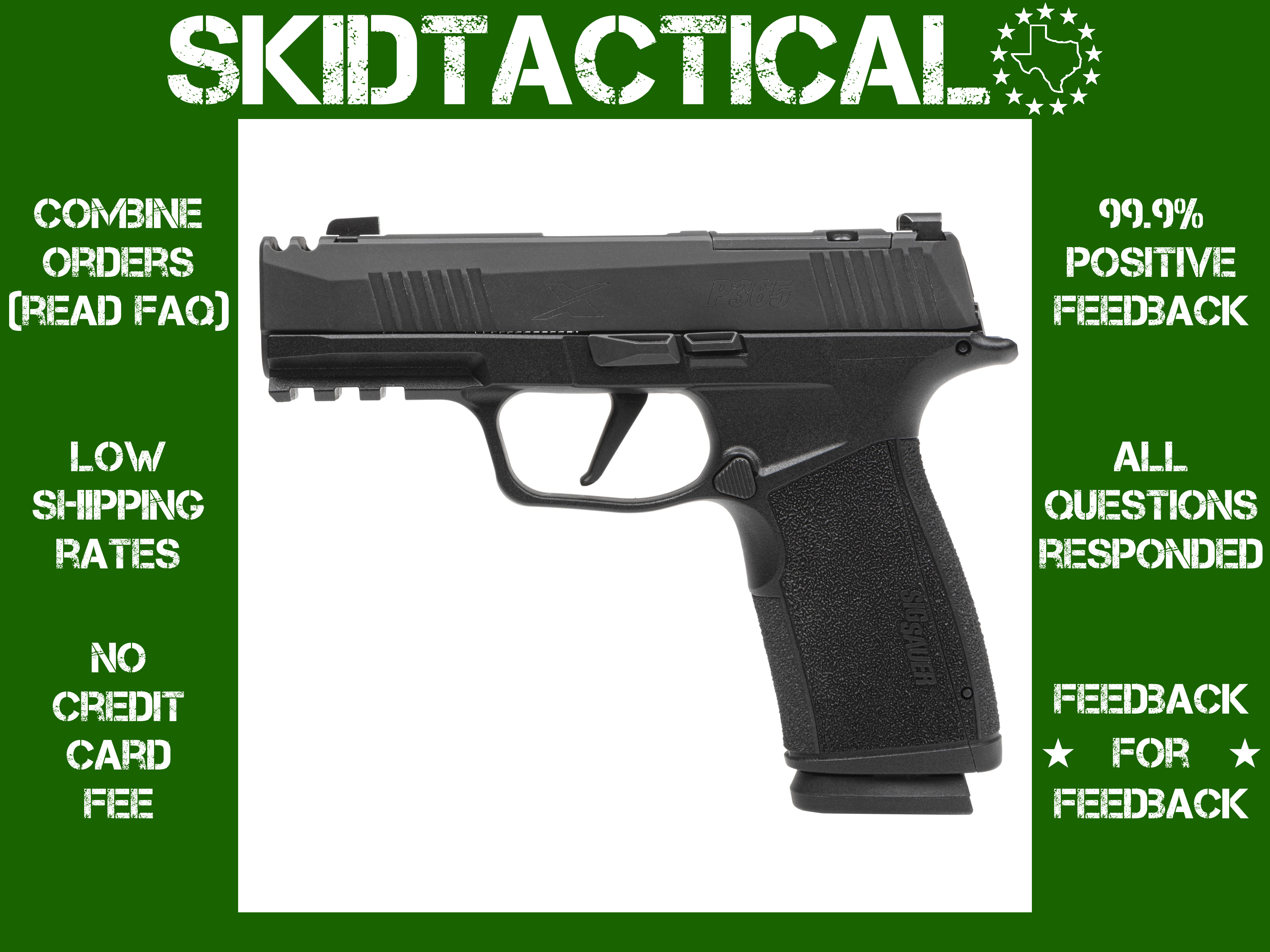 Sig Sauer P365 XMACRO Striker Fired 3.1" 9MM 17 Rounds Night Sights - Black-img-0