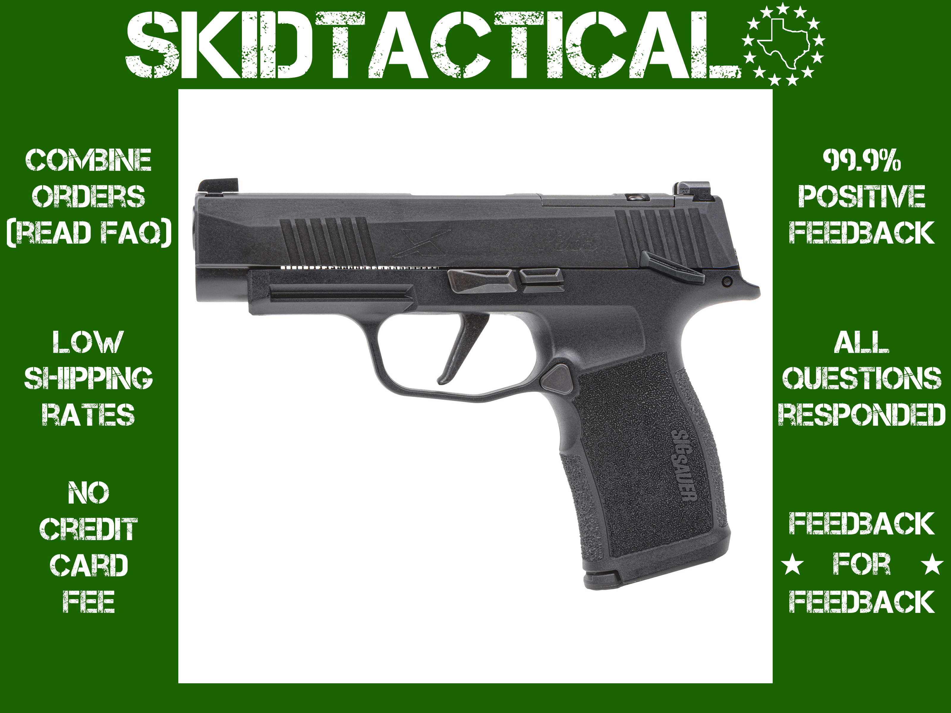 Sig Sauer P365 XL Striker Fired 3.7" 9MM 10 Rounds Night Sights - Black-img-0
