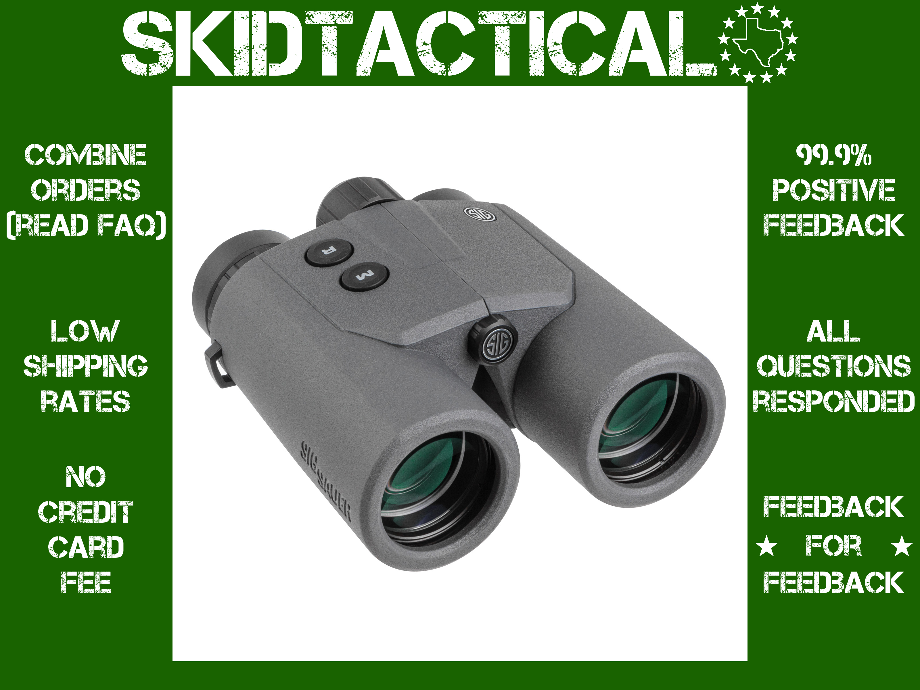 Sig Sauer CANYON RANGEFINDING BINOCULAR Red Dot 10X Rangefinder - Graphite-img-0