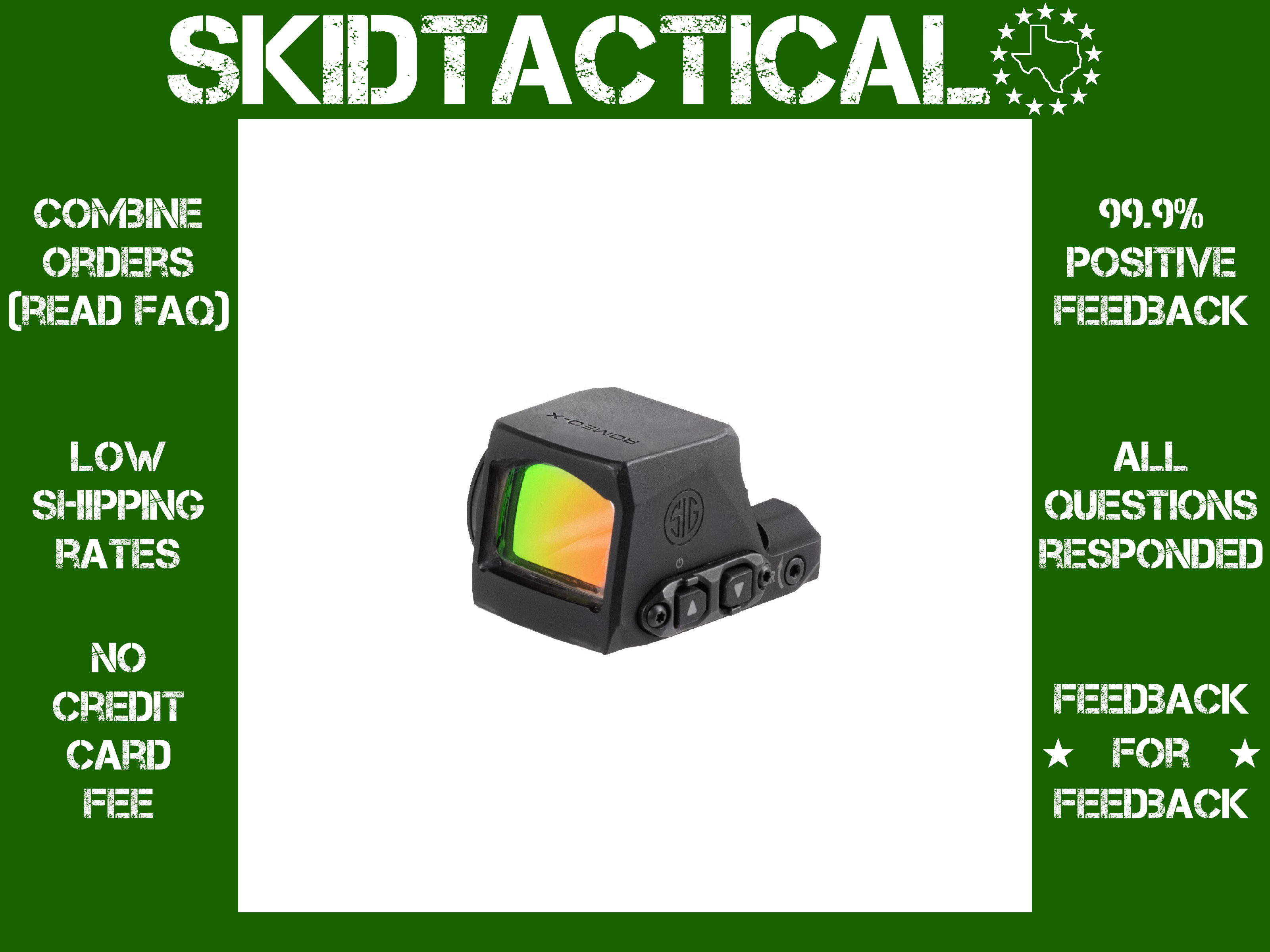 Sig Sauer Shield RMSc Footprint ROMEO-X Red Dot 1X Reflex - Black-img-0