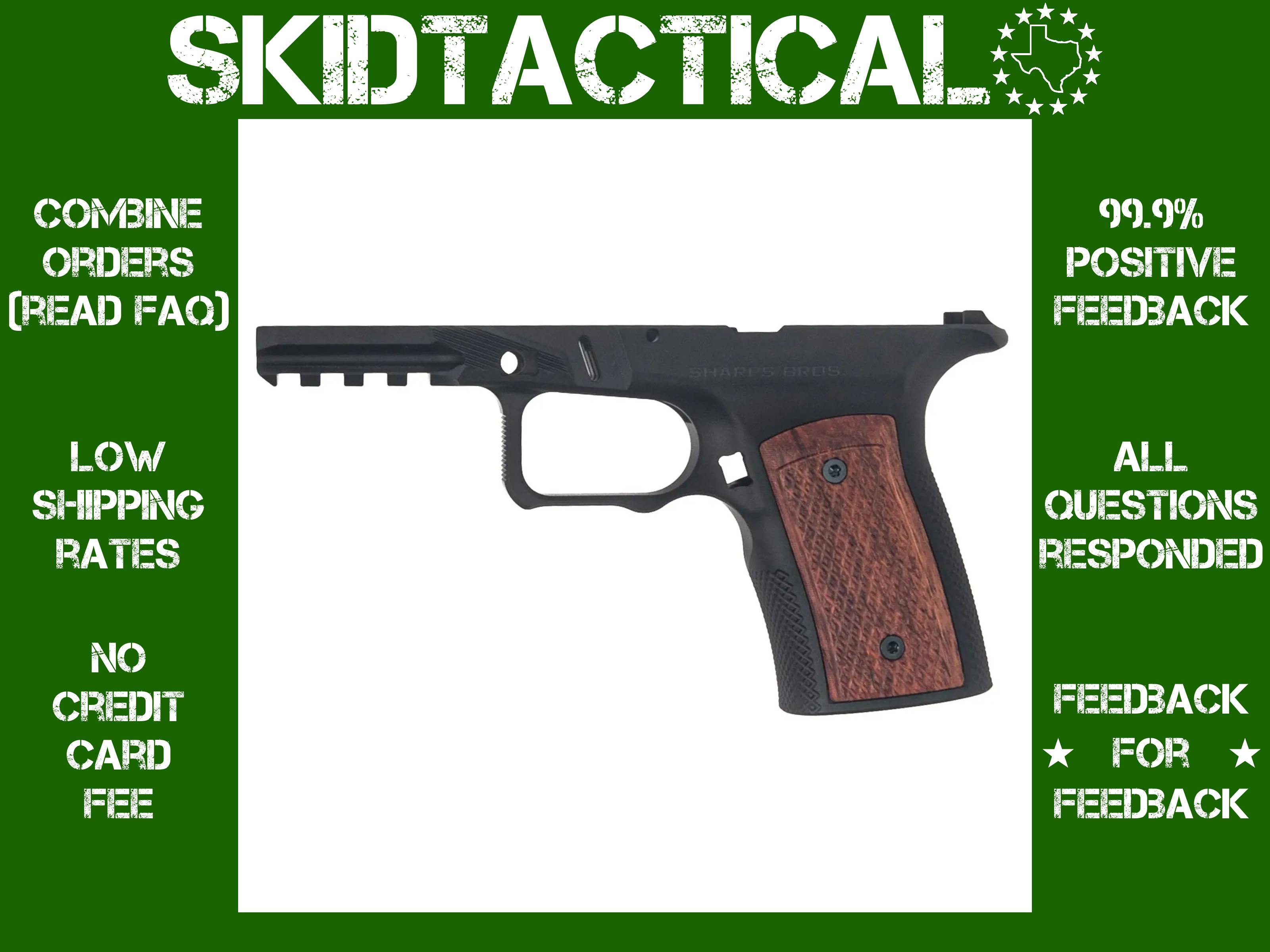 Sharps Bros. Ruger RXM Grip Module - Black-img-0