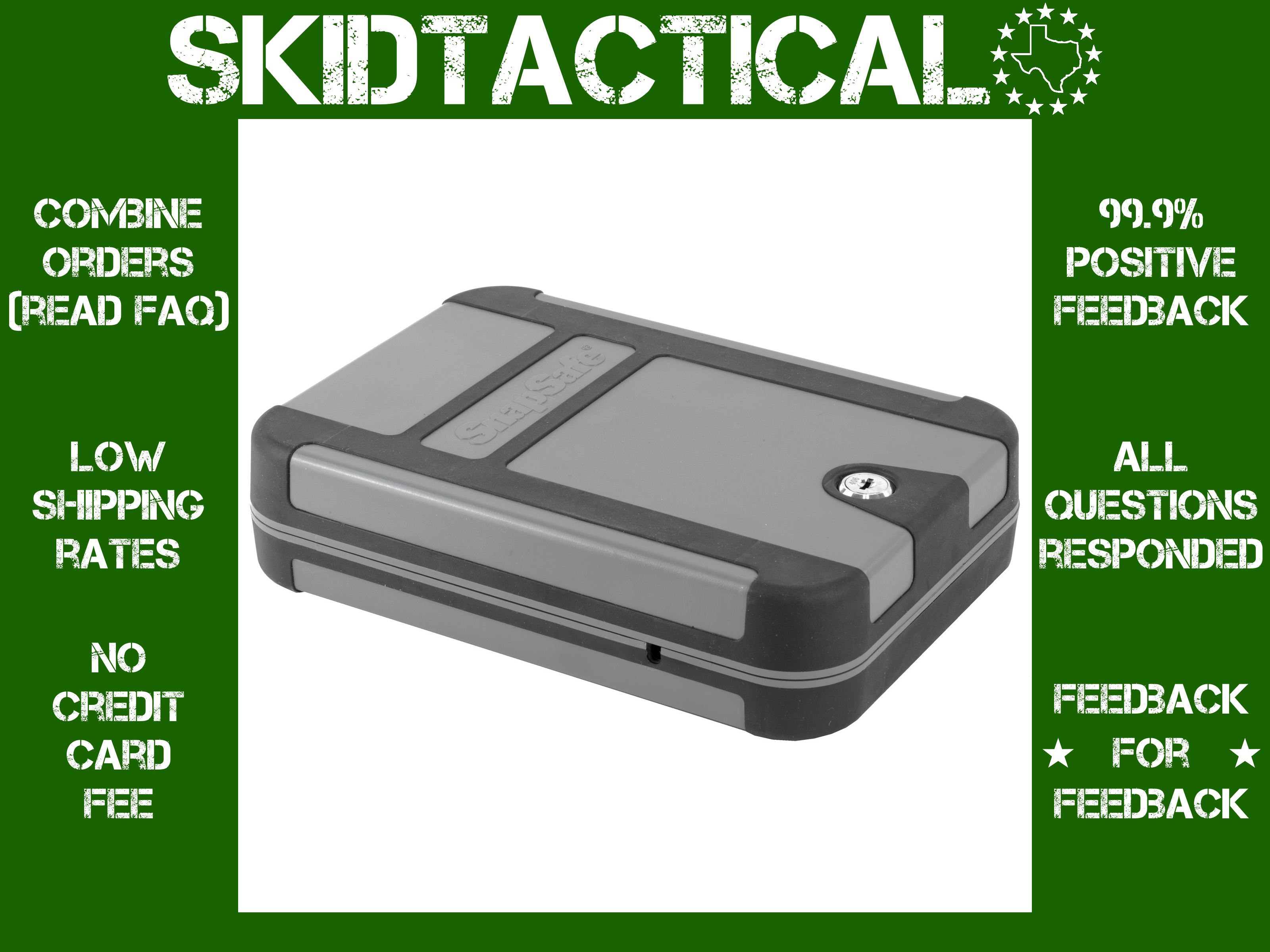 SnapSafe Lock Box Treklite XL - Black, Gray-img-0