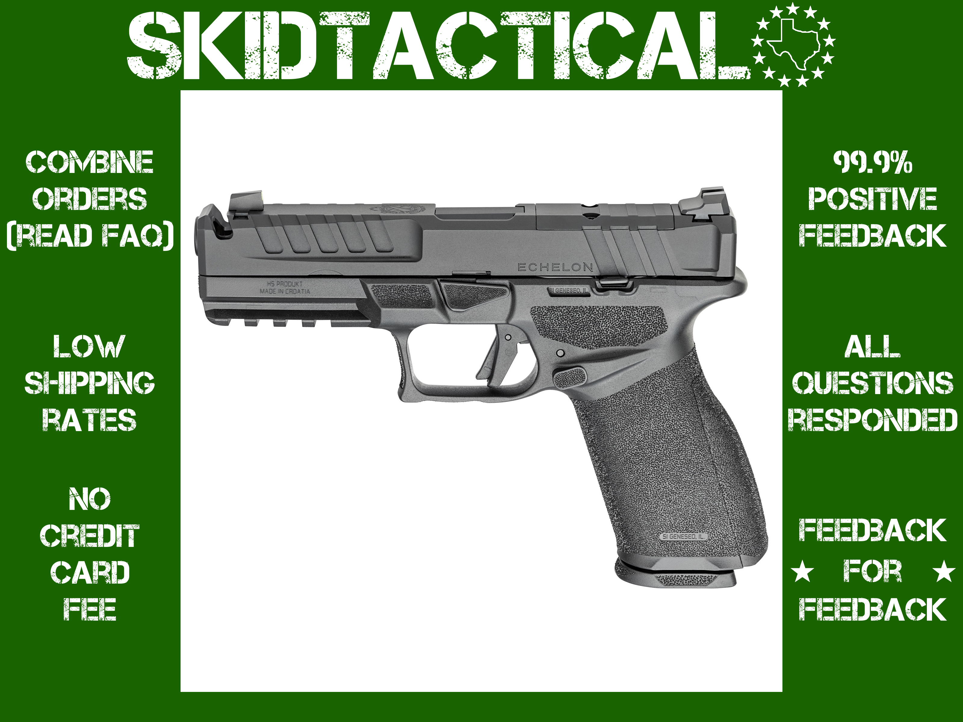 Springfield Echelon Striker Fired 4.5" 9MM 10 Rounds Night Sight Front Only-img-0